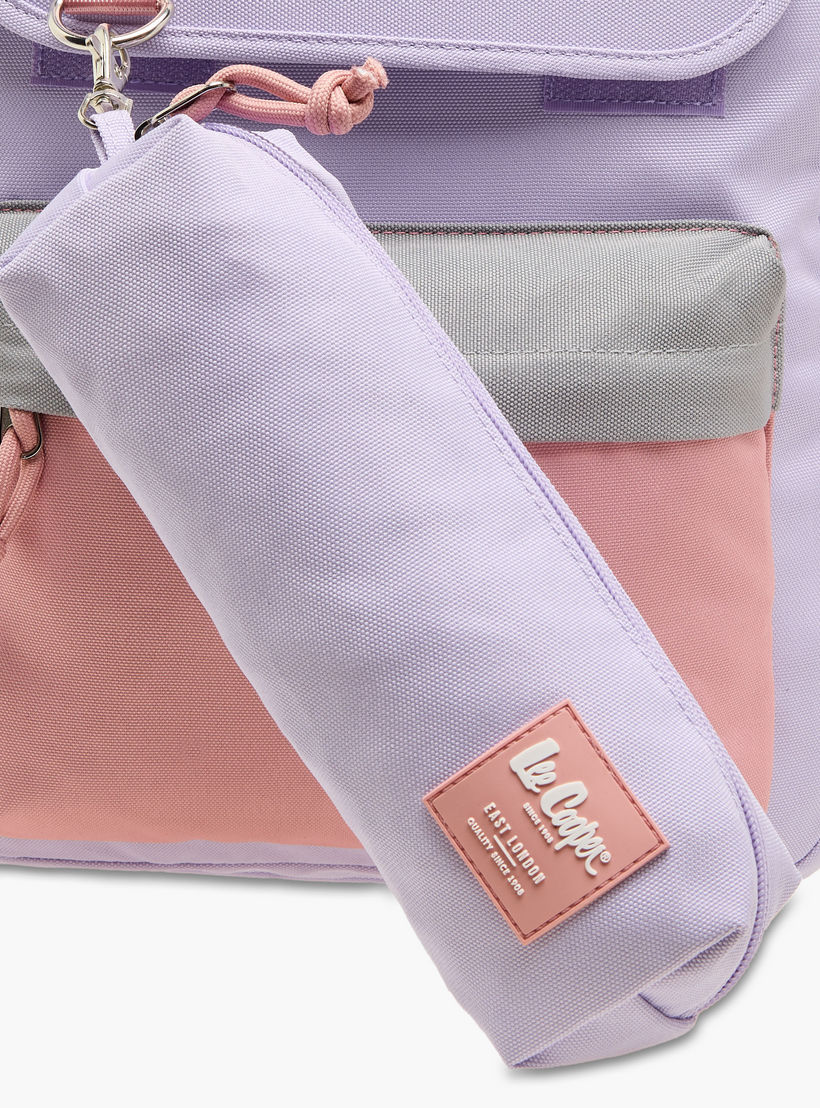 Lee Cooper Colourblock Backpack with Lunch Bag and Pencil Pouch set-school-bagsandbackpacks-sets-image-8