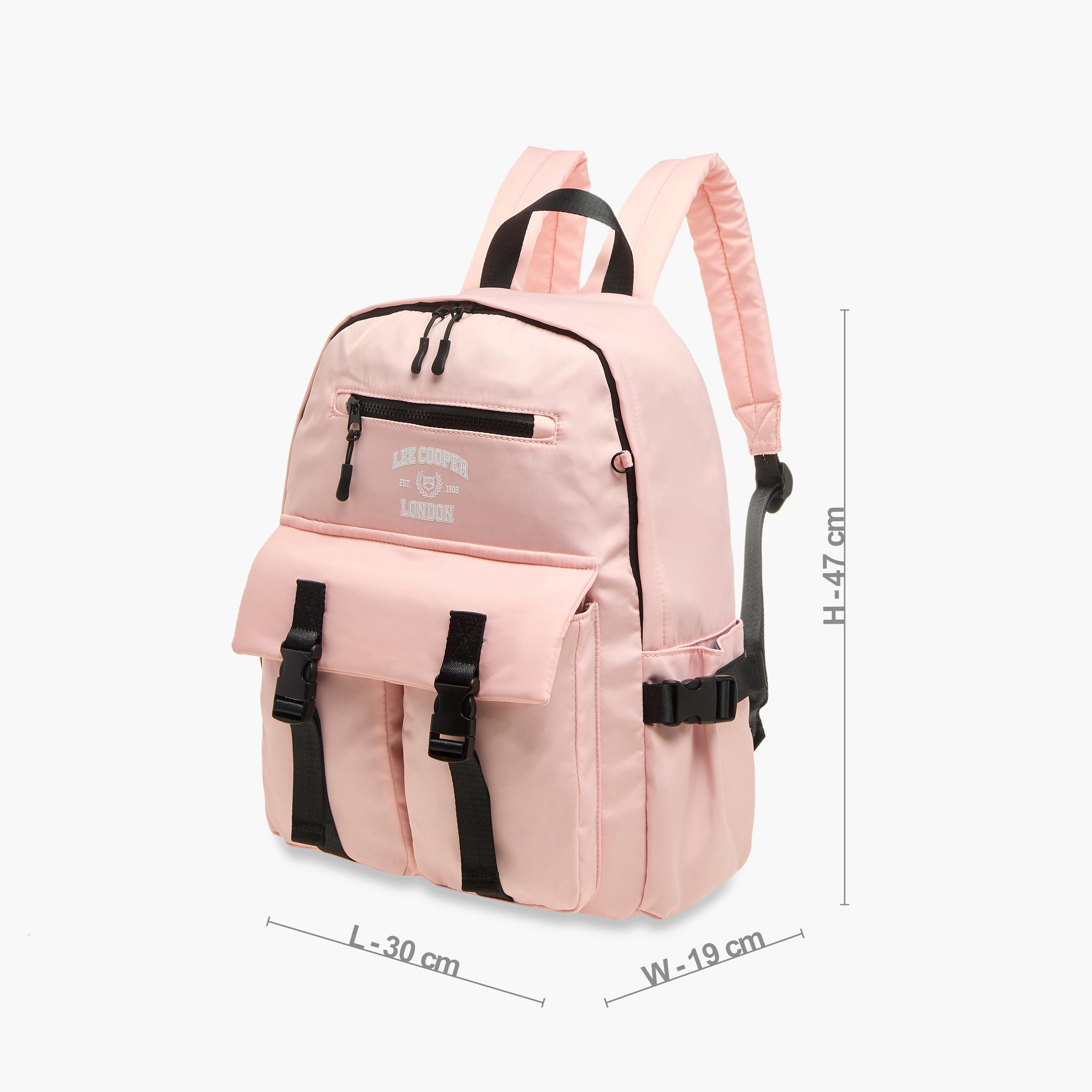 Lee Cooper Logo Print School Backpack and Pencil Pouch set-school-bagsandbackpacks-sets-image-2