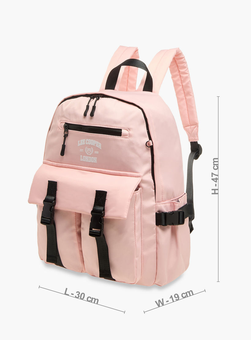 Lee Cooper Logo Print School Backpack and Pencil Pouch set-school-bagsandbackpacks-sets-image-2