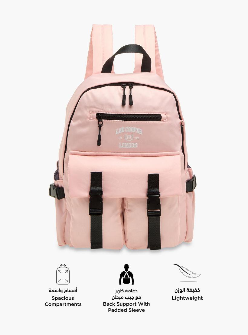 Lee Cooper Logo Print School Backpack and Pencil Pouch set-school-bagsandbackpacks-sets-image-4