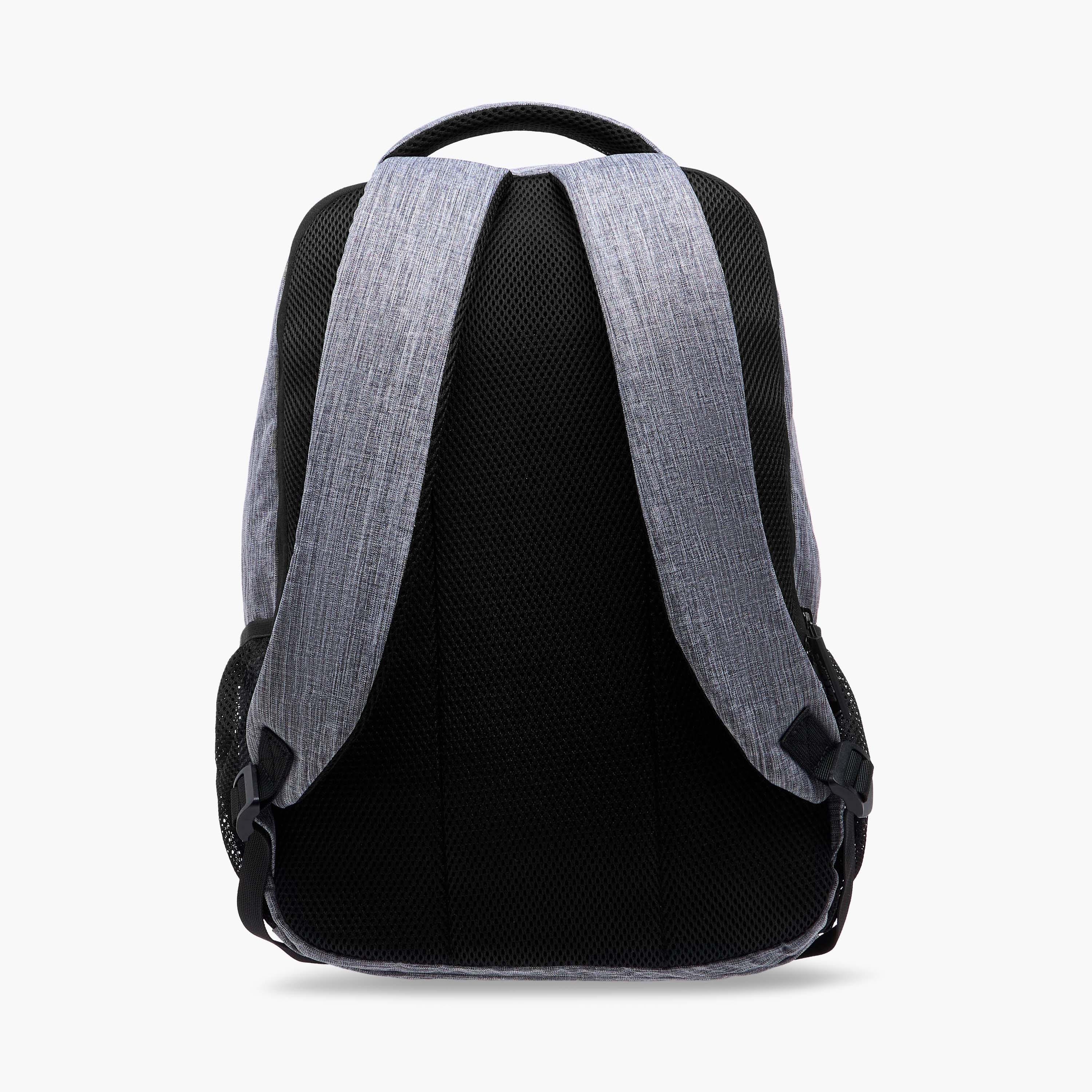 Lee Cooper Logo Print Backpack with Adjustable Shoulder Straps - 16x46x31 cm-school-bagsandbackpacks-backpacks-image-5