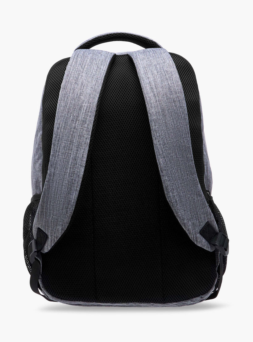 Lee Cooper Logo Print Backpack with Adjustable Shoulder Straps - 16x46x31 cm-school-bagsandbackpacks-backpacks-image-5