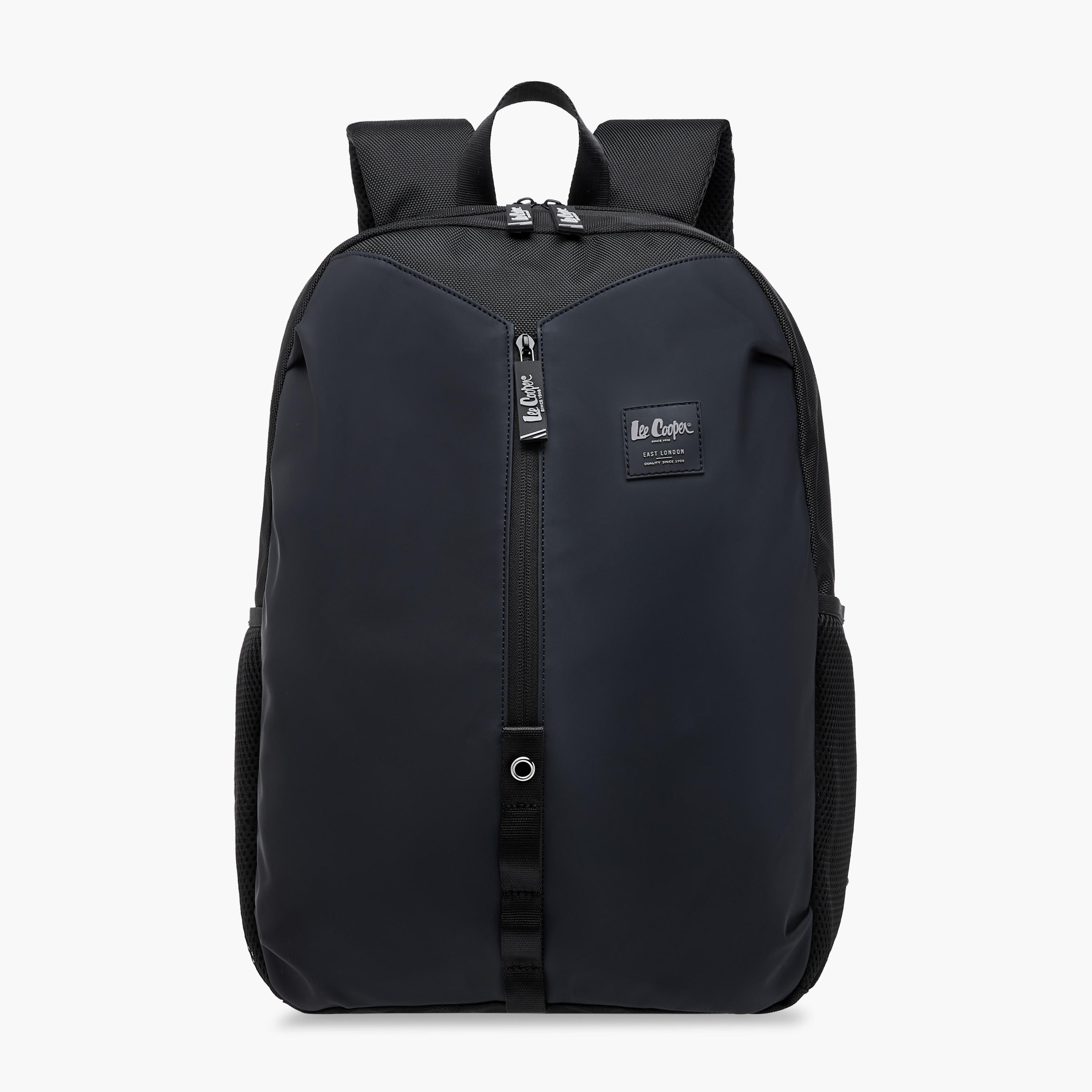 Lee Cooper Logo Detail Backpack with Adjustable Shoulder Straps - 15x50x33 cm-school-bagsandbackpacks-backpacks-image-1
