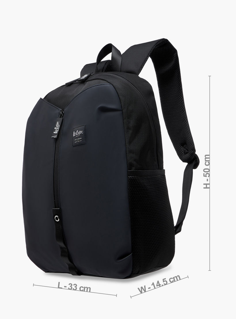شنطة ظهر بأحزمة كتف قابلة للتعديل وتفاصيل الشعار من لي كوبر - 15x50x33 سم-school-bagsandbackpacks-backpacks-image-4