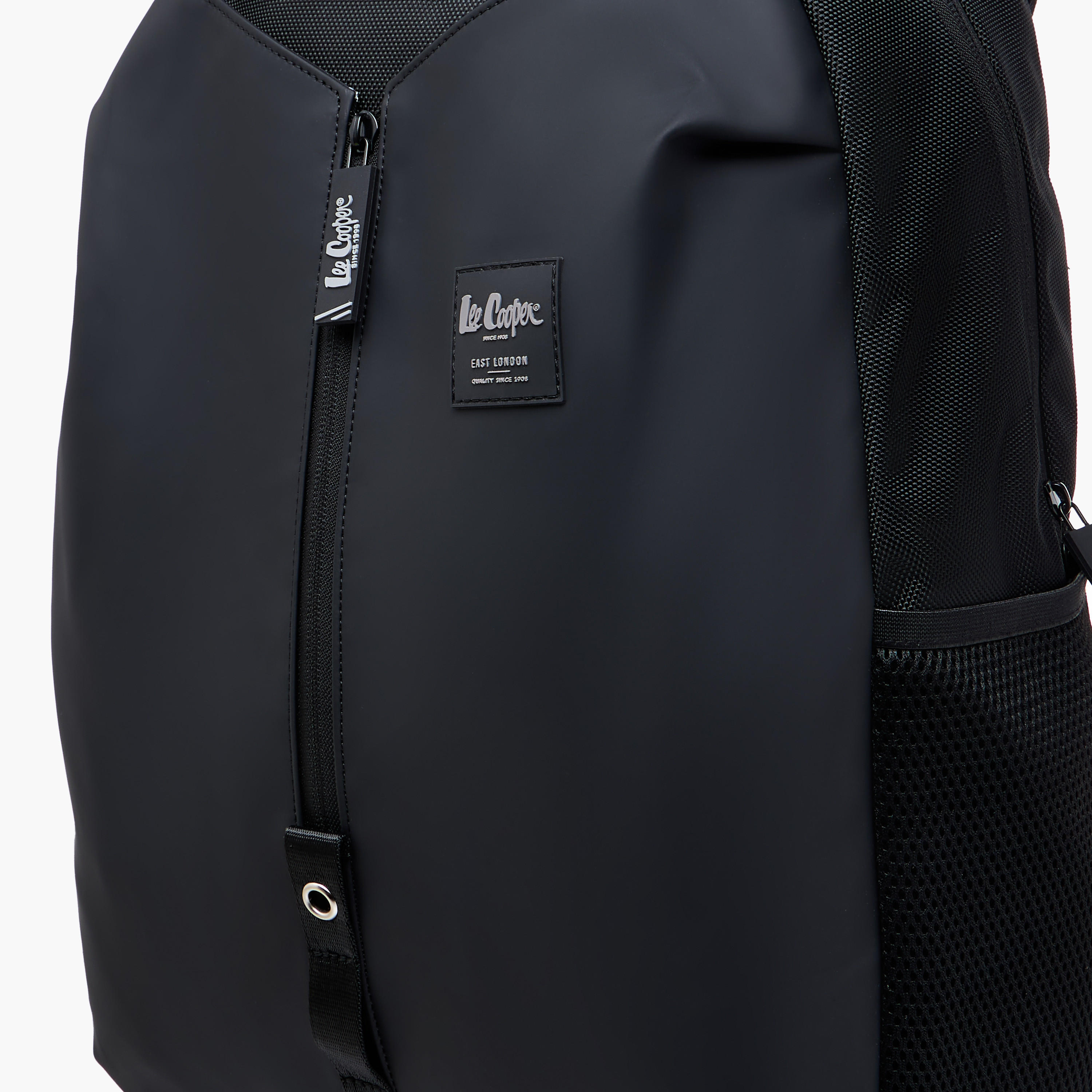 Lee Cooper Logo Detail Backpack with Adjustable Shoulder Straps - 15x50x33 cm-school-bagsandbackpacks-backpacks-image-7