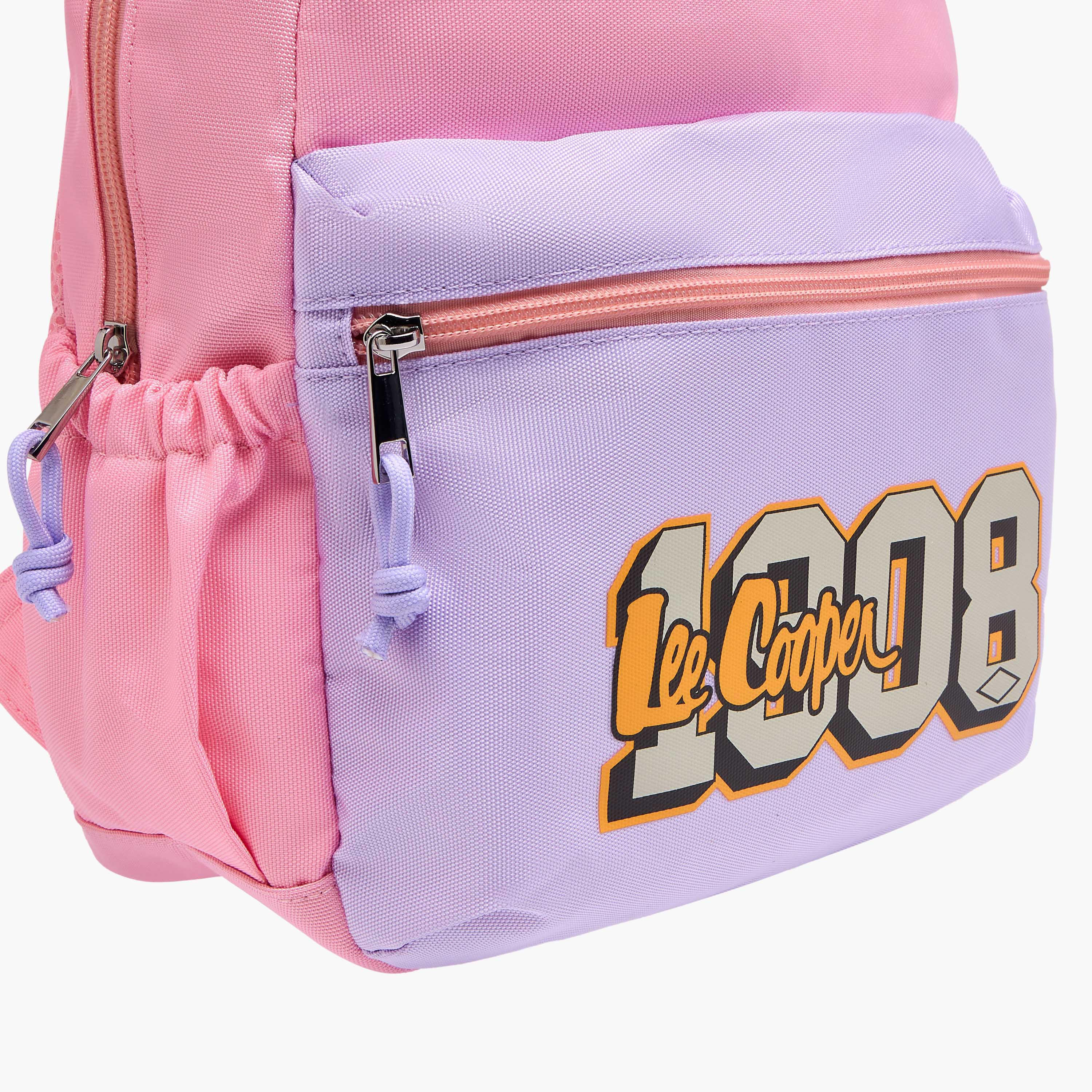 شنطة ظهر مدرسية بأحزمة مبطنة وطبعات من لي كوبر - 12x24x34 سم-school-bagsandbackpacks-backpacks-image-4