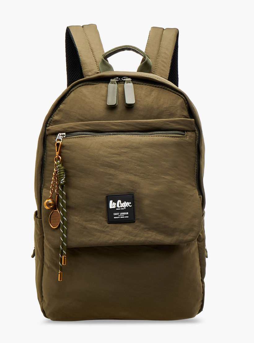 شنطة ظهر بحزام قابل للتعديل وزخارف الشعار من لي كوبر - 32x13x45 سم-men-bags-image-1