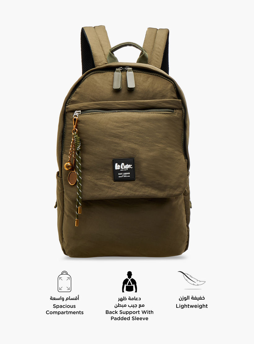 شنطة ظهر بحزام قابل للتعديل وزخارف الشعار من لي كوبر - 32x13x45 سم-men-bags-image-4