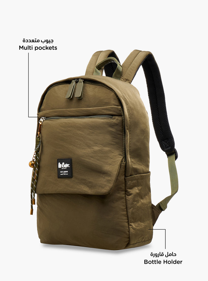 شنطة ظهر بحزام قابل للتعديل وزخارف الشعار من لي كوبر - 32x13x45 سم-men-bags-image-6