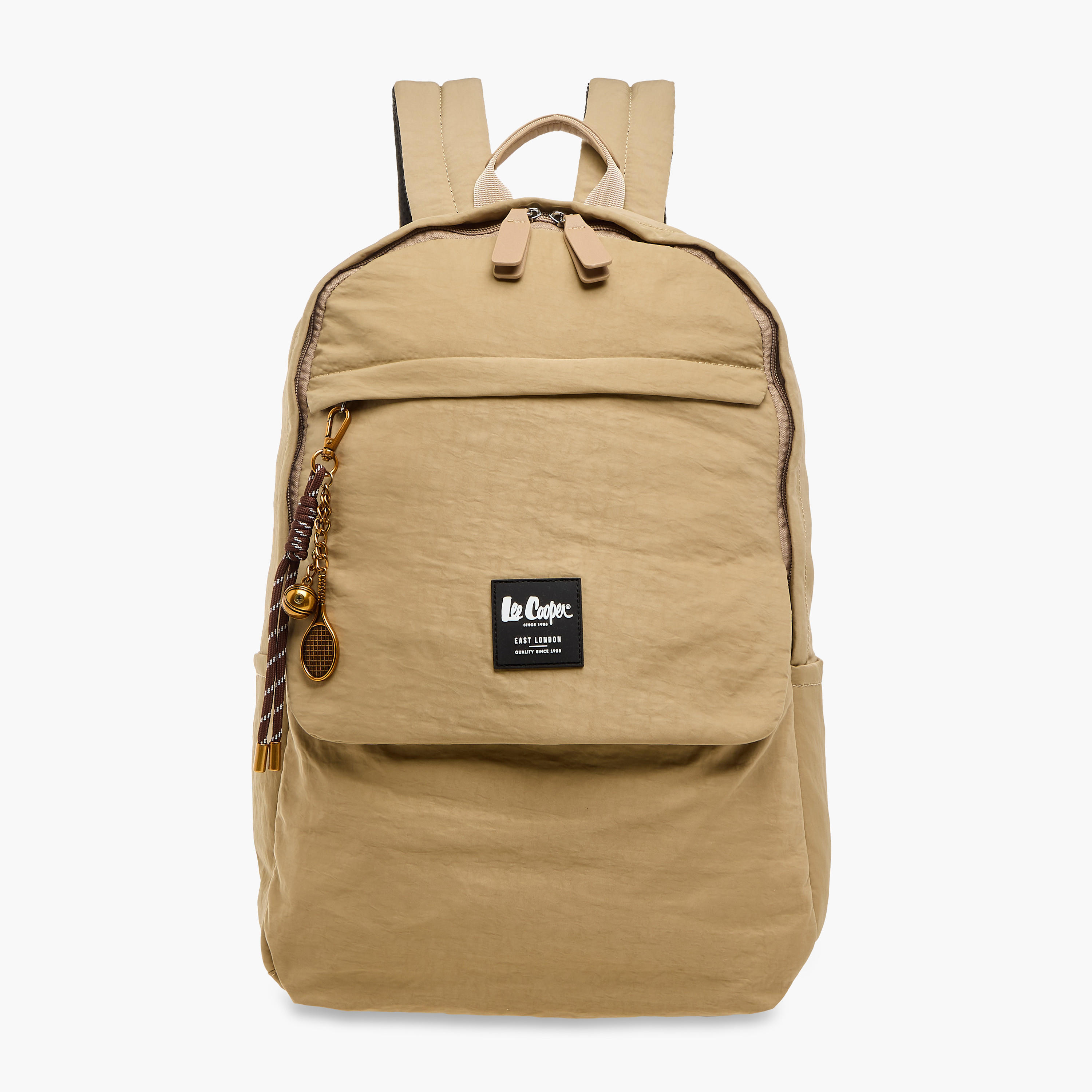 Lee Cooper Logo Applique Backpack with Adjustable Strap - 32x13x45 cm-men-bags-image-1