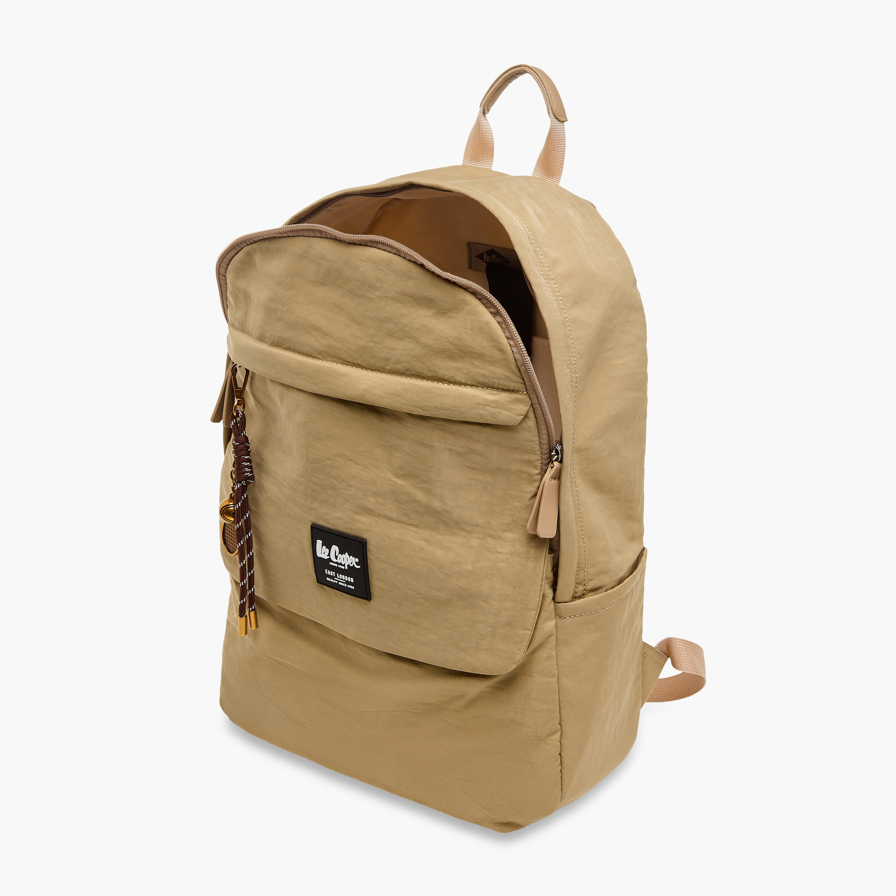Lee Cooper Logo Applique Backpack with Adjustable Strap - 32x13x45 cm-men-bags-image-8