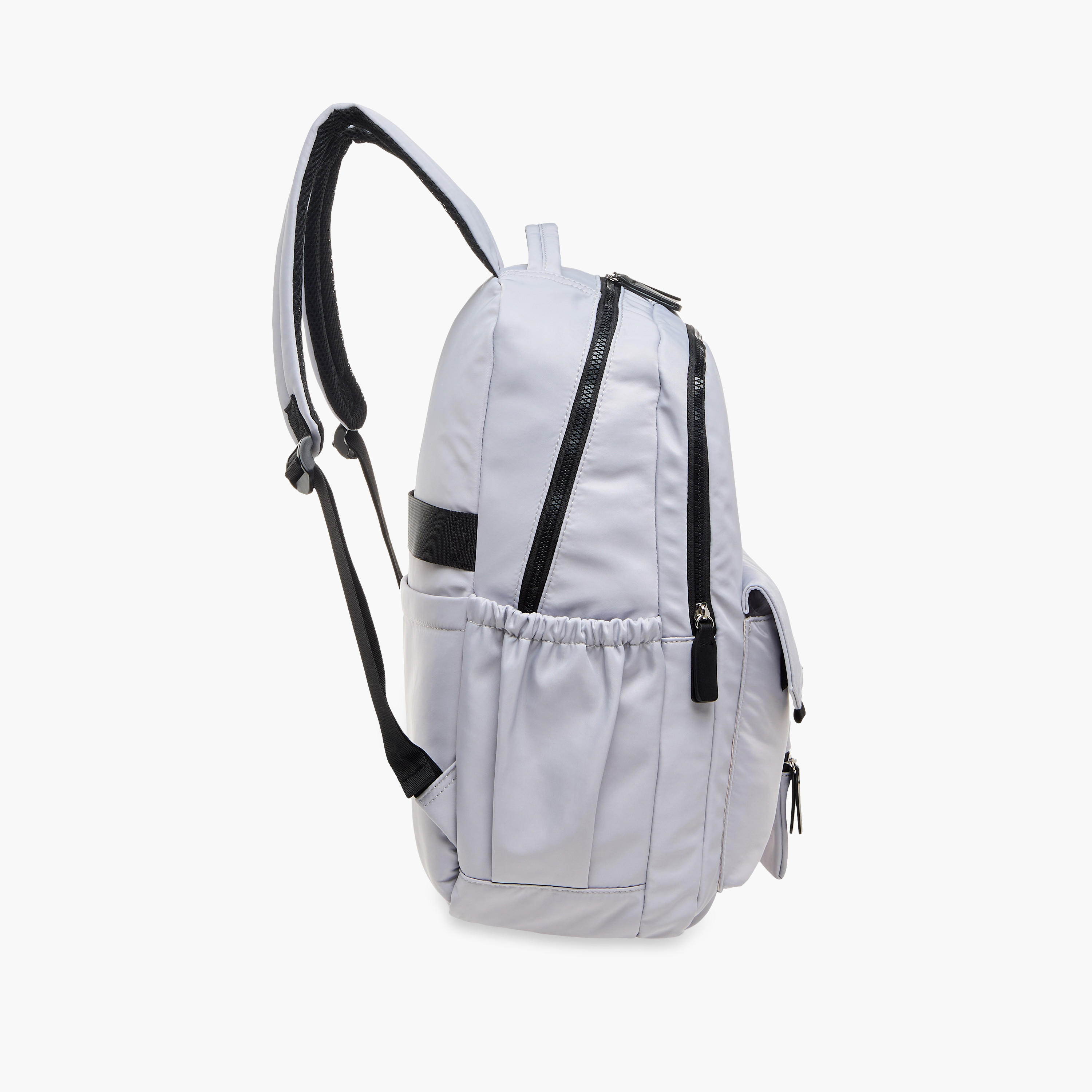 Lee Cooper Logo Print Backpack with Zip Closure and Attached Pouch - 45x14x30 cm-men-bags-image-3