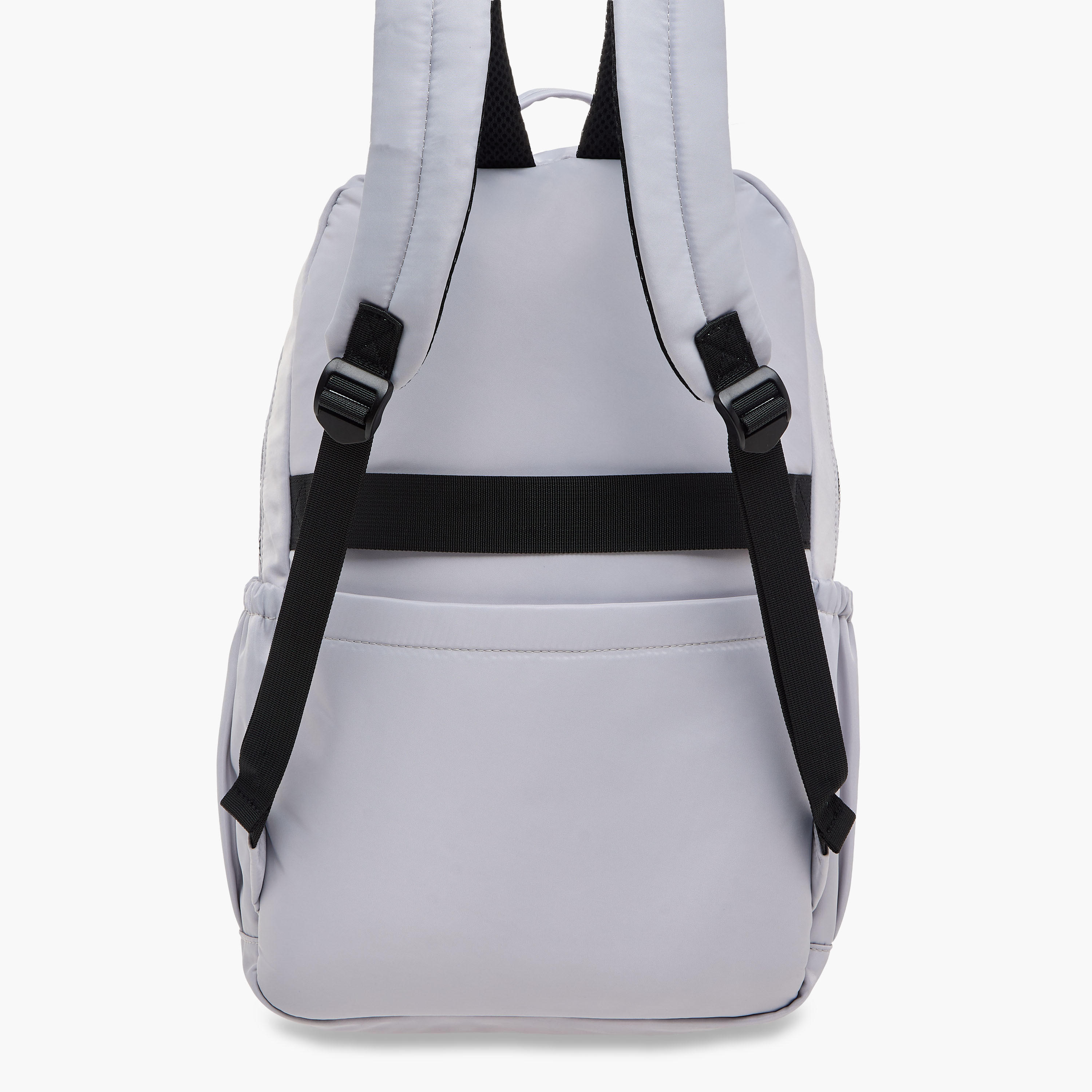 Lee Cooper Logo Print Backpack with Zip Closure and Attached Pouch - 45x14x30 cm-men-bags-image-5