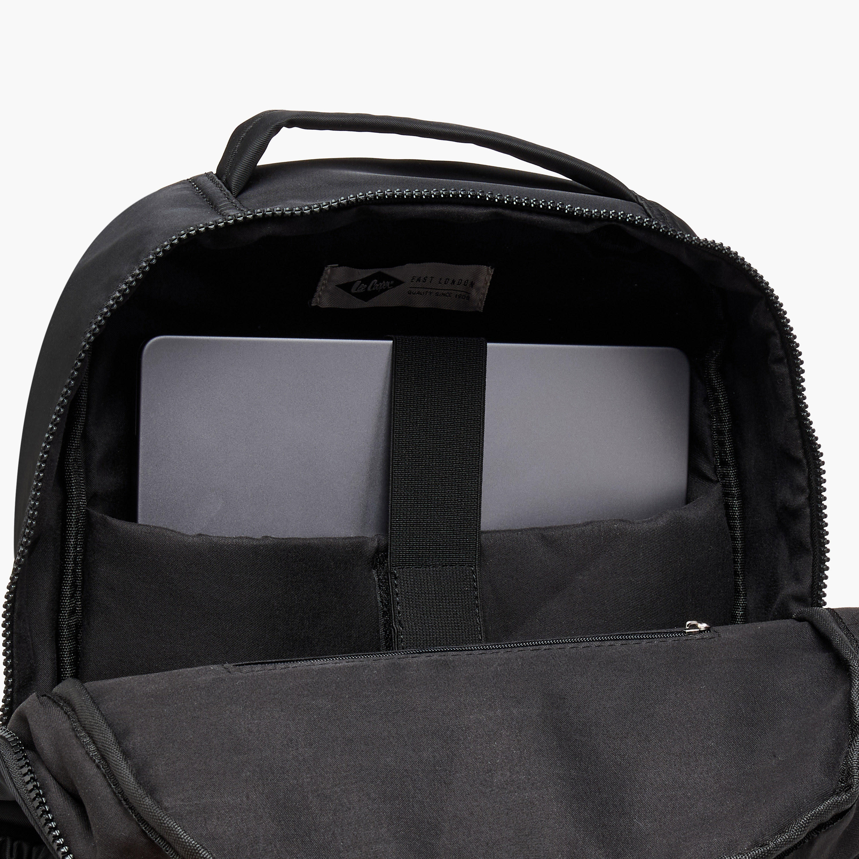 شنطة ظهر بسحاب إغلاق وطبعات الشعار مع شنطة صغيرة من لي كوبر - 45x14x30 سم-men-bags-image-10