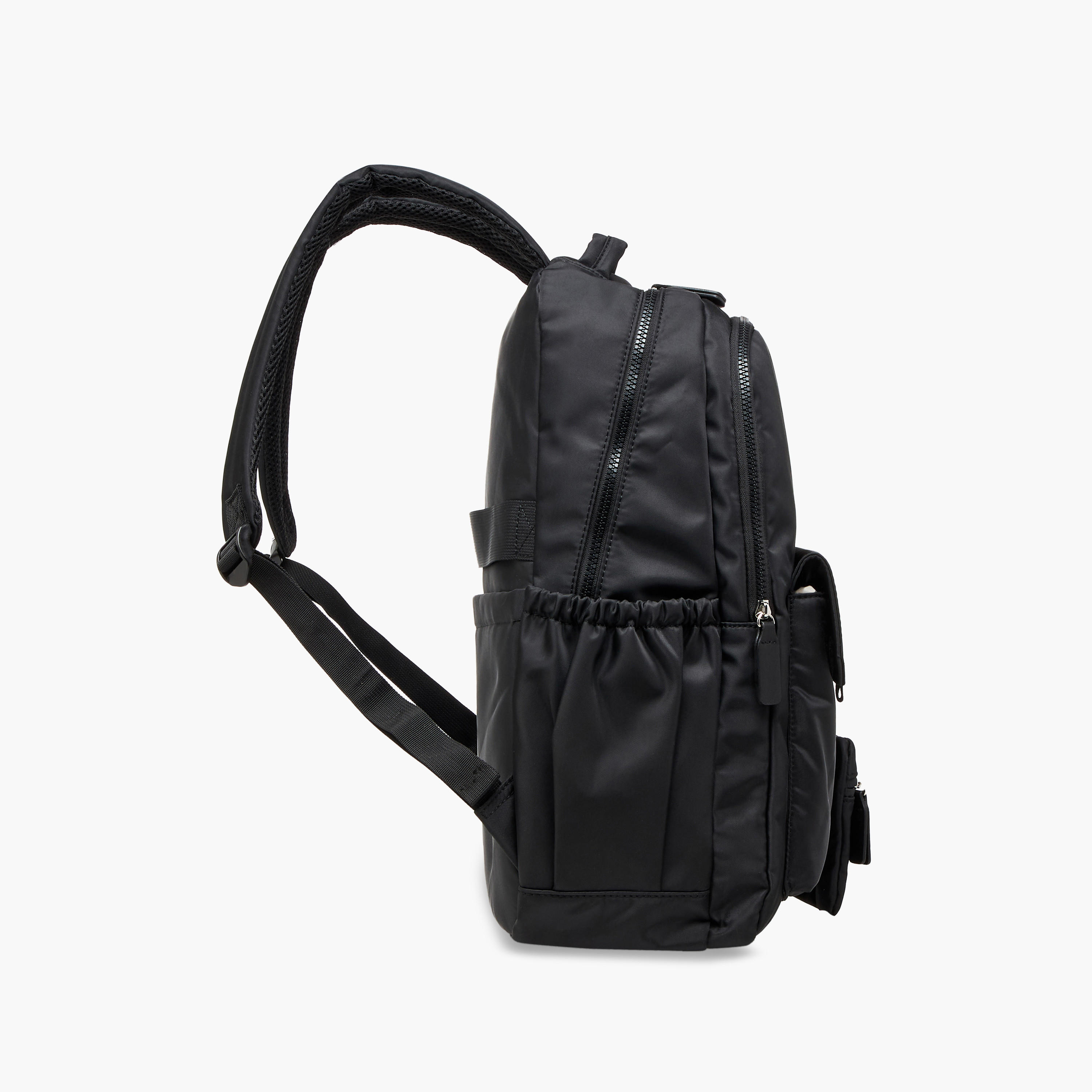 شنطة ظهر بسحاب إغلاق وطبعات الشعار مع شنطة صغيرة من لي كوبر - 45x14x30 سم-men-bags-image-3