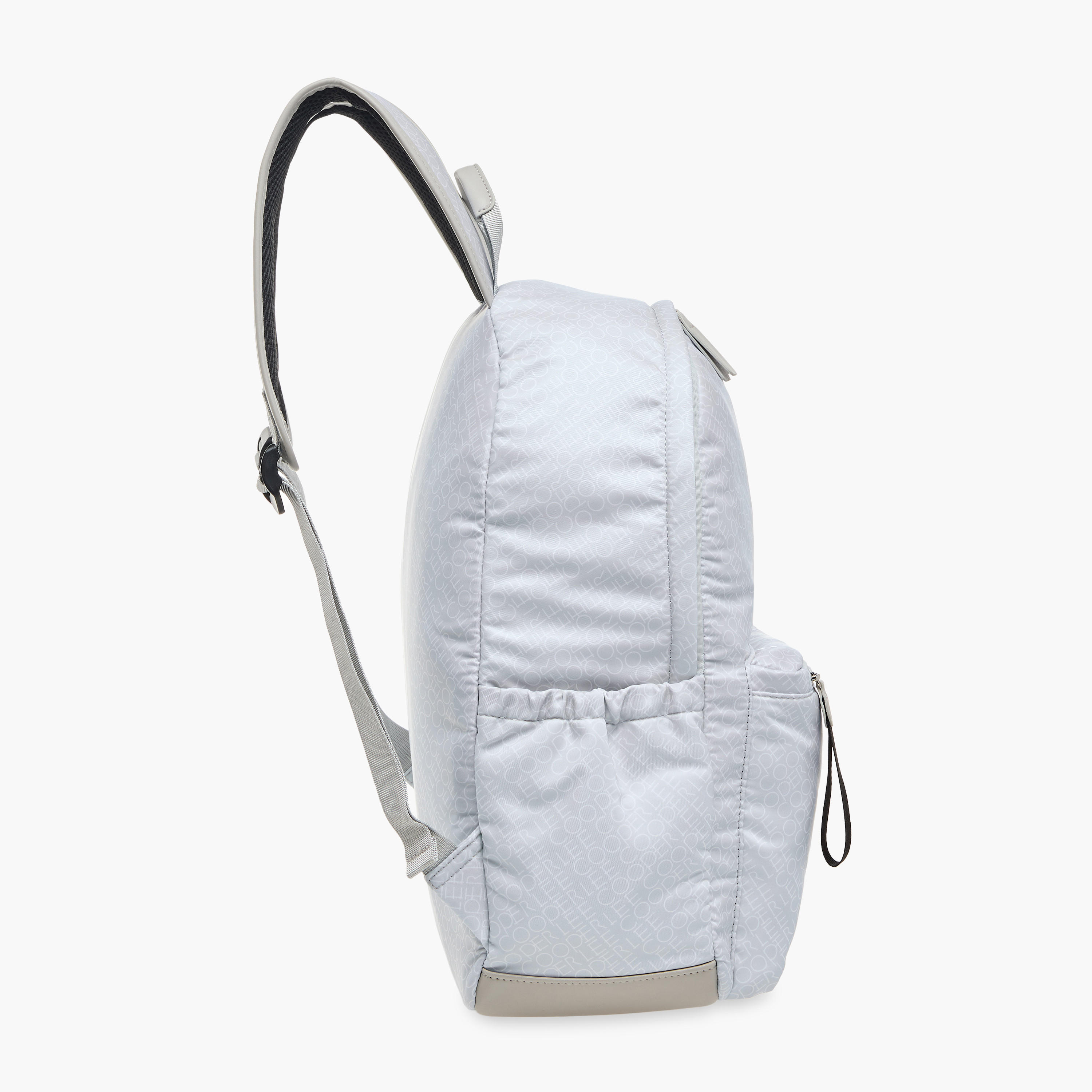 Lee Cooper Monogram Print Backpack with Adjustable Straps and Zip Closure - 14x33x42 cm-men-bags-image-3
