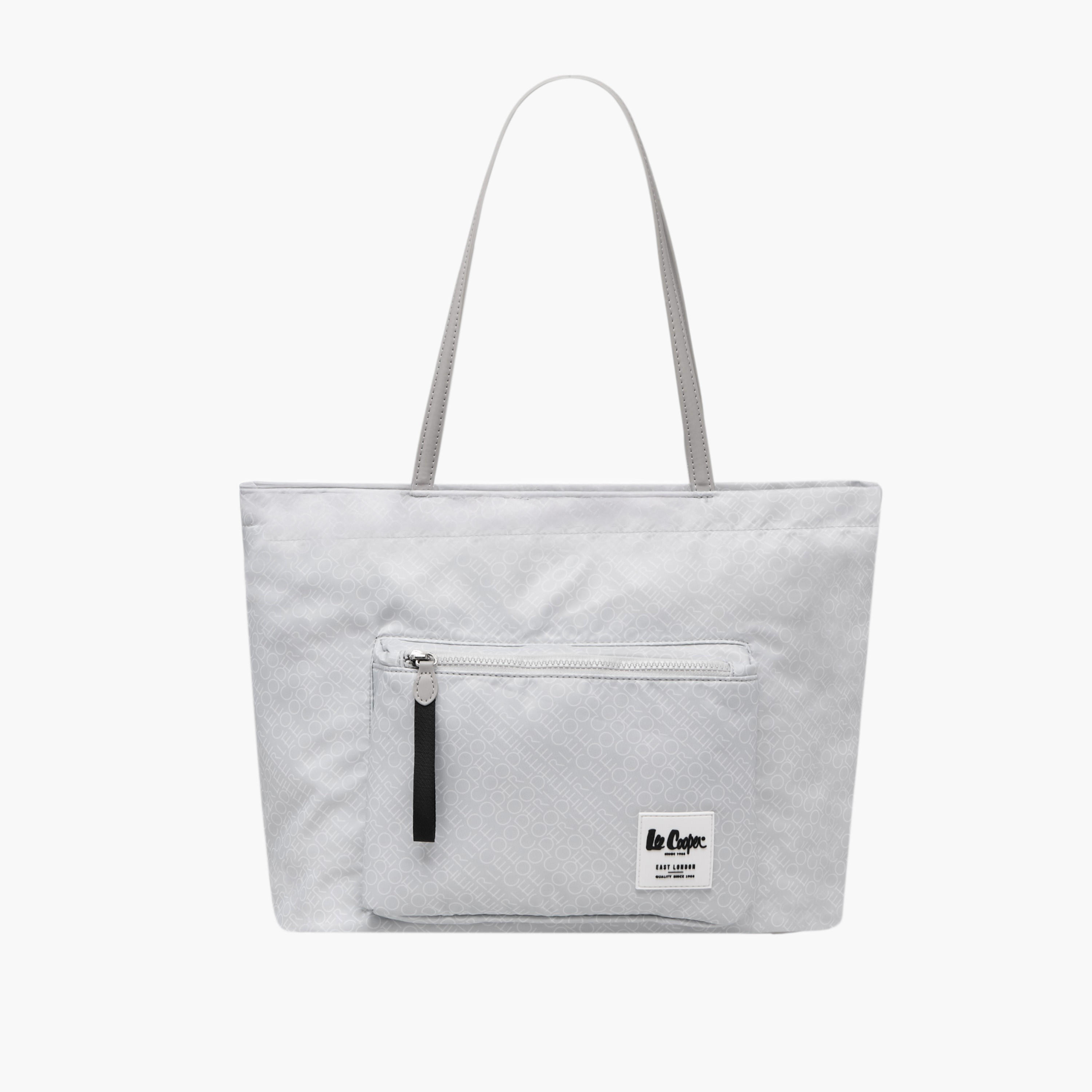 شنطة توتي بمقابض مزدوجة وسحاب إغلاق وطبعات مونوجرام من لي كوبر-women-bagsandwallets-handbags-image-1