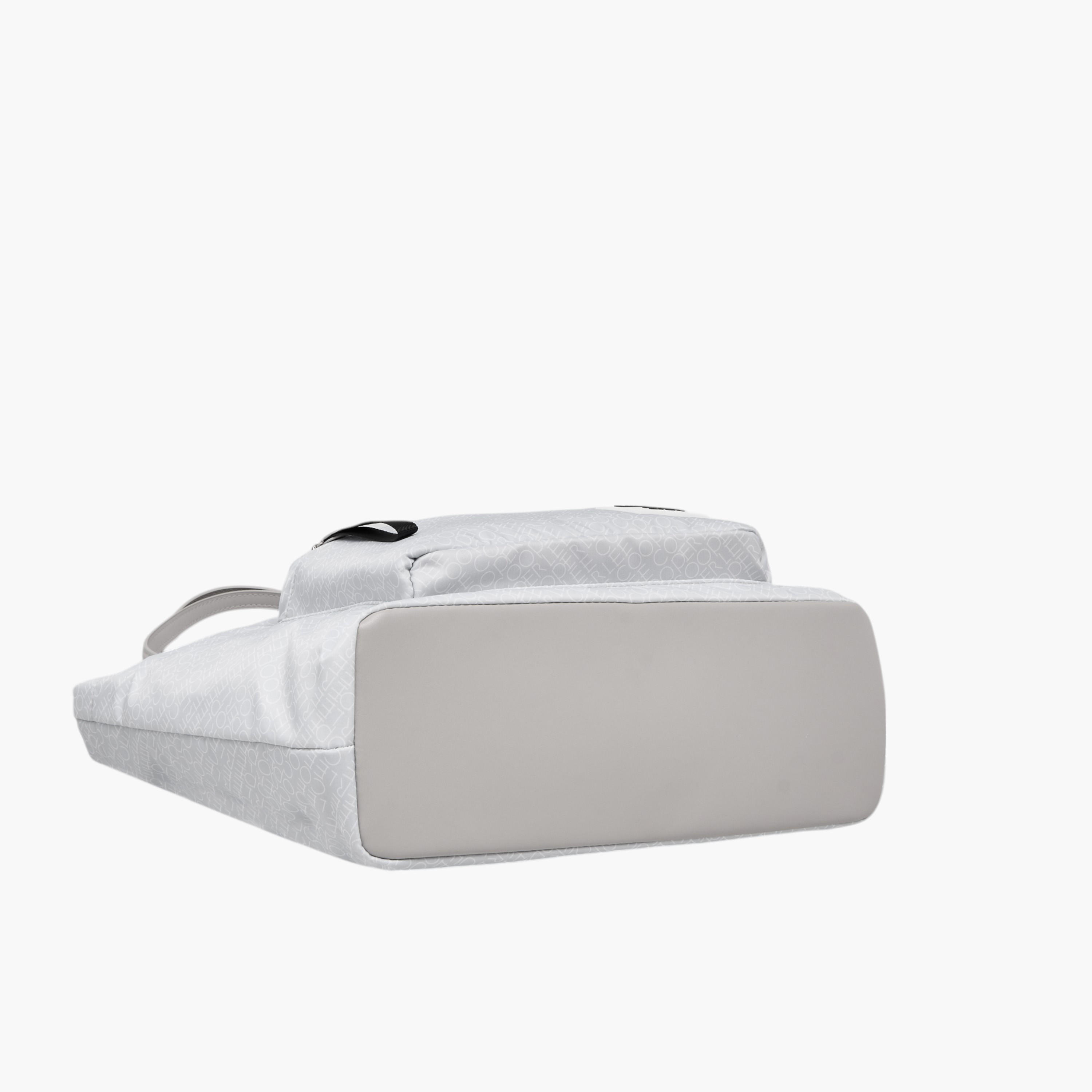 Lee Cooper Monogram Print Tote Bag with Double Handle and Zip Closure-women-bagsandwallets-handbags-image-8