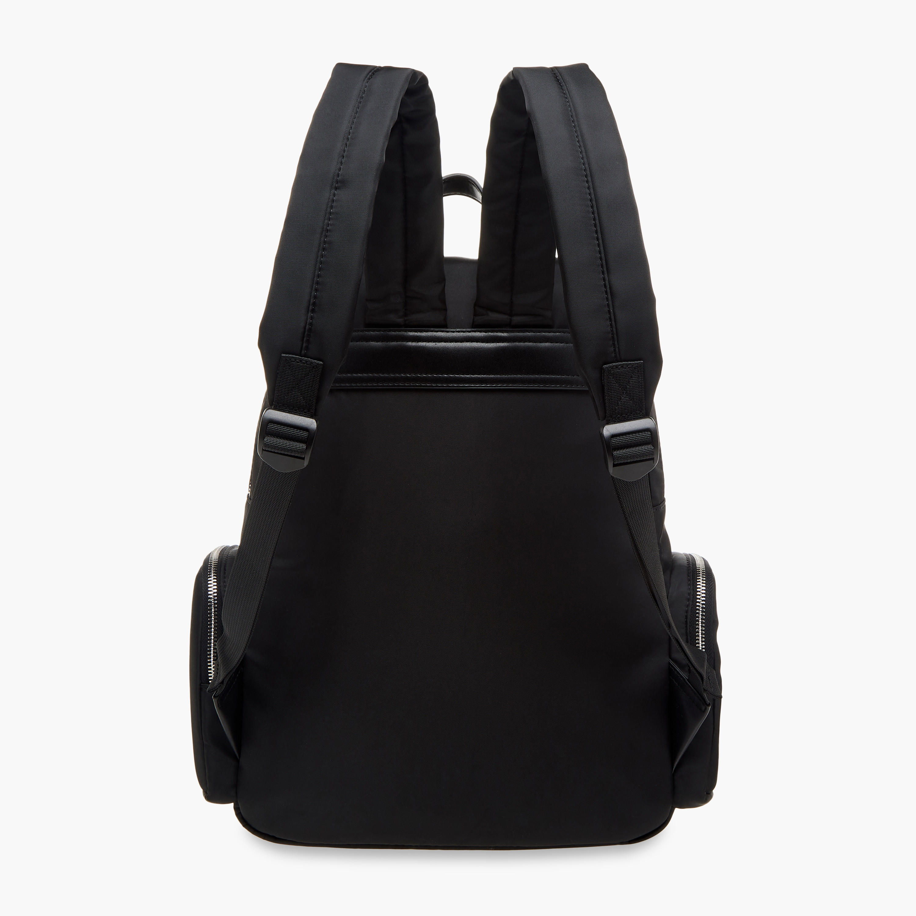 Lee Cooper Logo Applique Backpack with Adjustable Straps and Zip Closure - 13x30x40 cm-men-bags-image-5