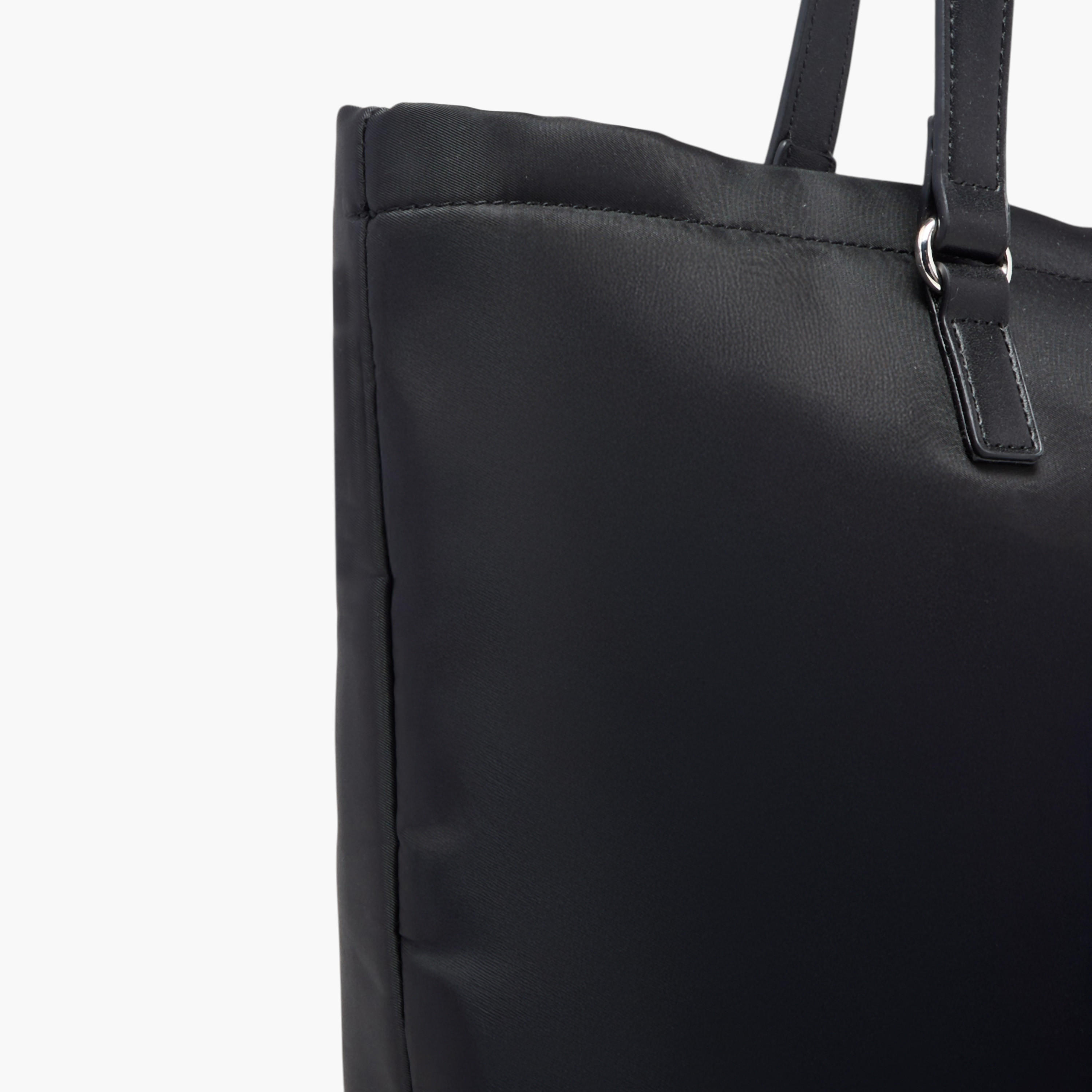 Lee Cooper Patch Detail Tote Bag with Double Handle and Zip Closure-women-bagsandwallets-handbags-image-6