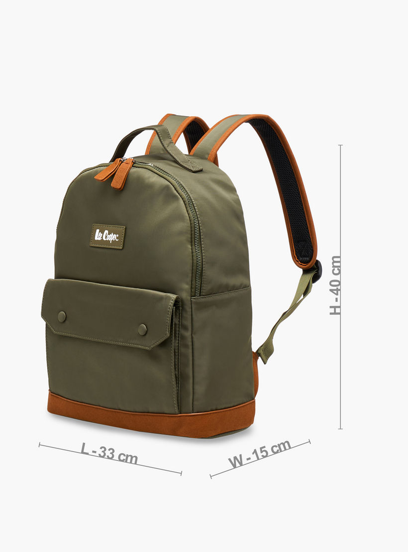 شنطة ظهر بقوالب ملوّنة وسحّاب إغلاق وحمّالات قابلة للتعديل من كابا - 40x15x33 سم-men-bags-image-2