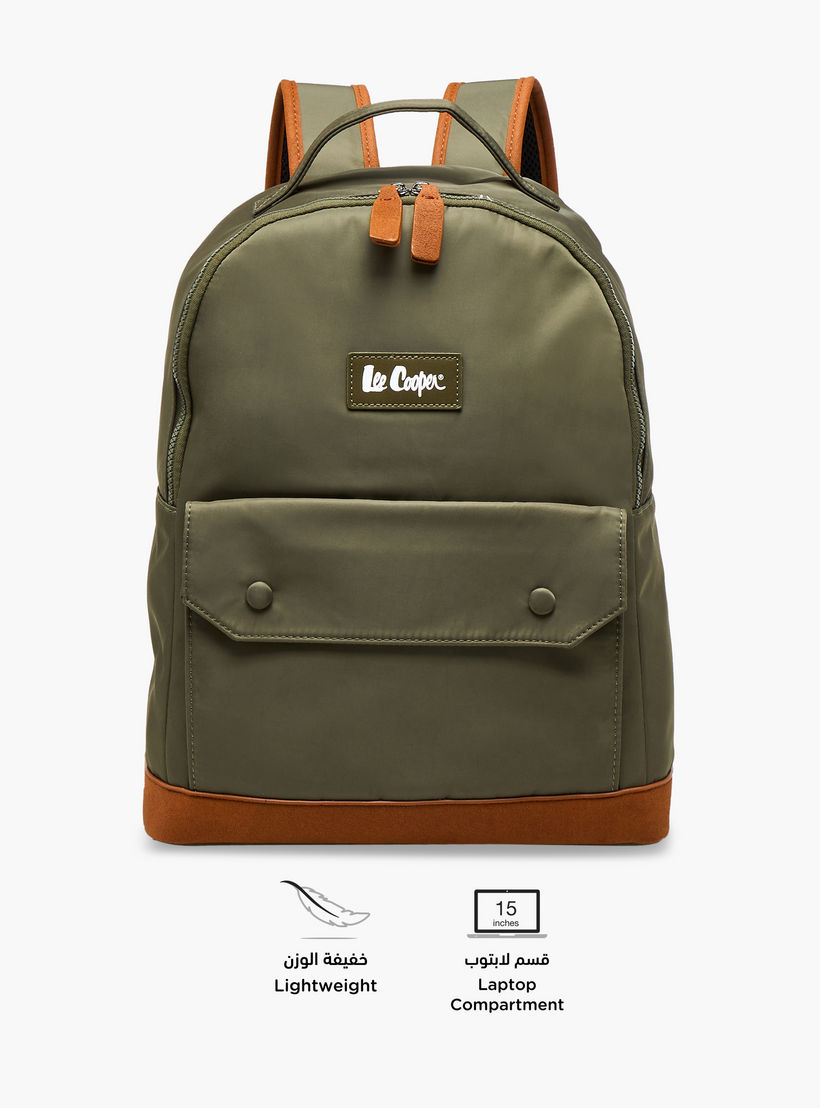 شنطة ظهر بقوالب ملوّنة وسحّاب إغلاق وحمّالات قابلة للتعديل من كابا - 40x15x33 سم-men-bags-image-4
