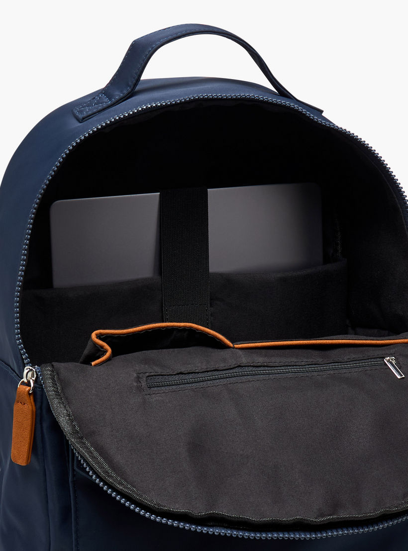 Lee Cooper Colourblock Backpack with Zip Closure and Adjustable Strap - 40x15x33 cm-men-bags-image-9