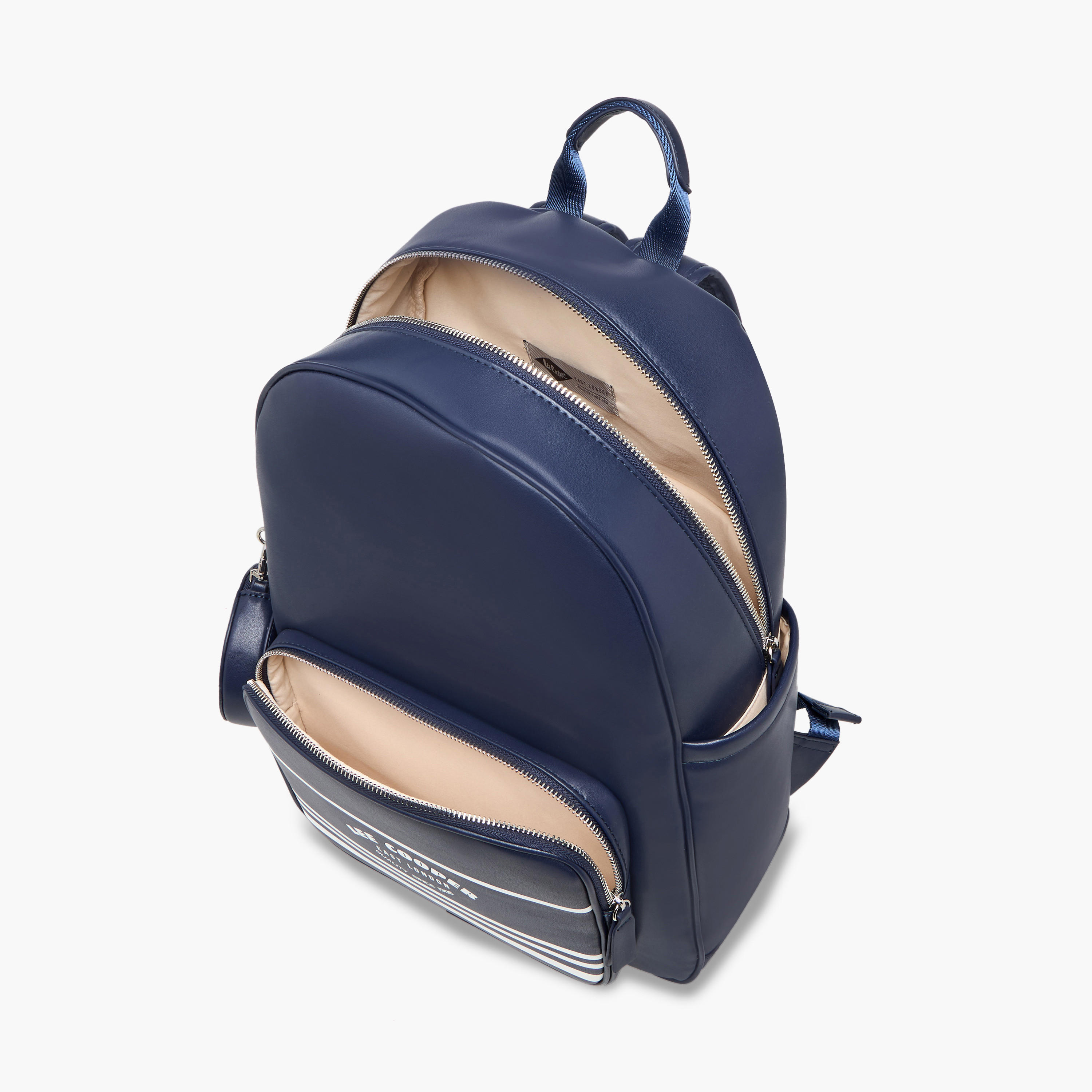 شنطة ظهر بطبعات شعار وحمالات كتف قابلة للتعديل وسحاب إغلاق من لي كوبر - 31x13x14 سم-men-bags-image-9