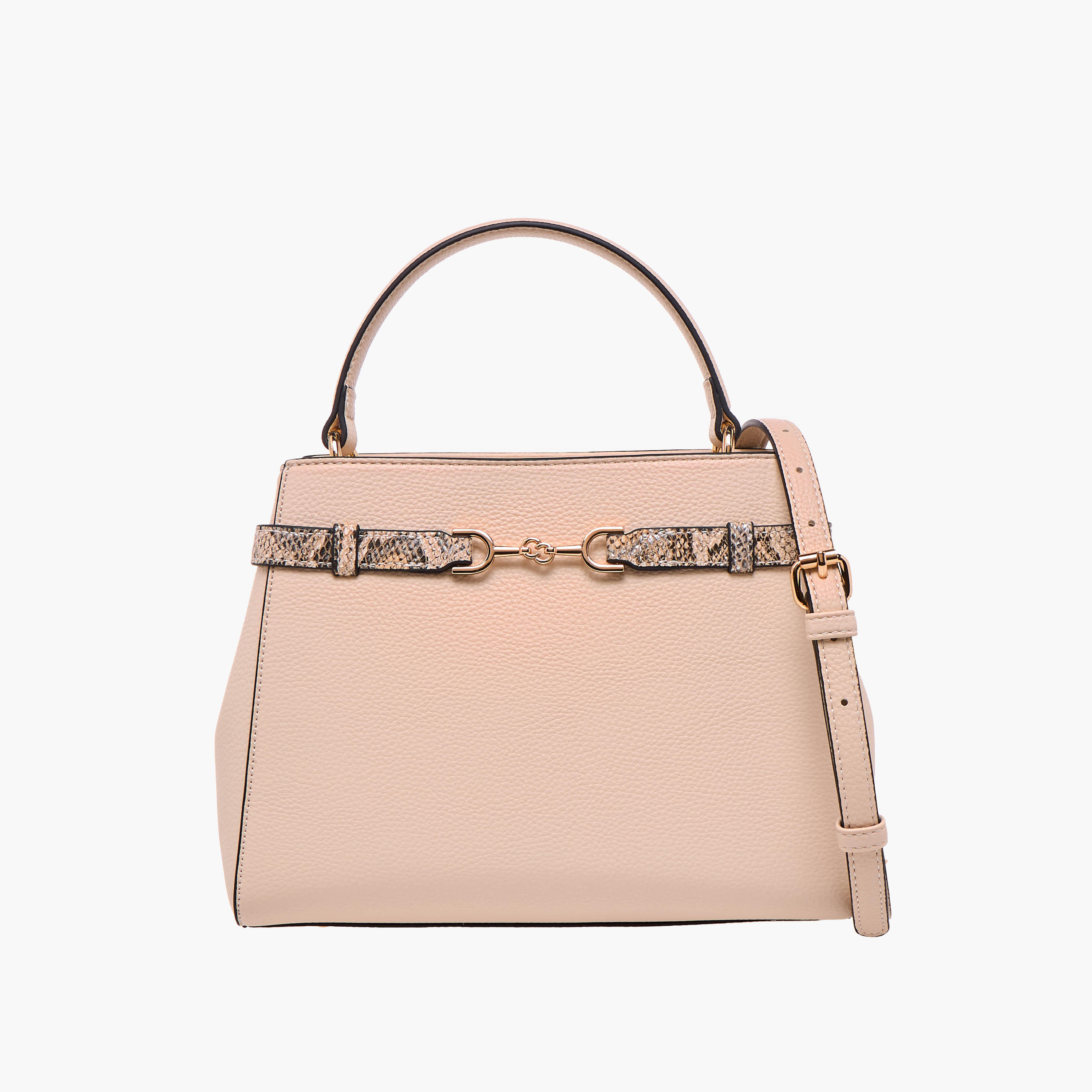 شنطة كروس بودي بحمالة قابلة للفصل وتزيينات حزام من سيليست-women-bagsandwallets-handbags-image-1
