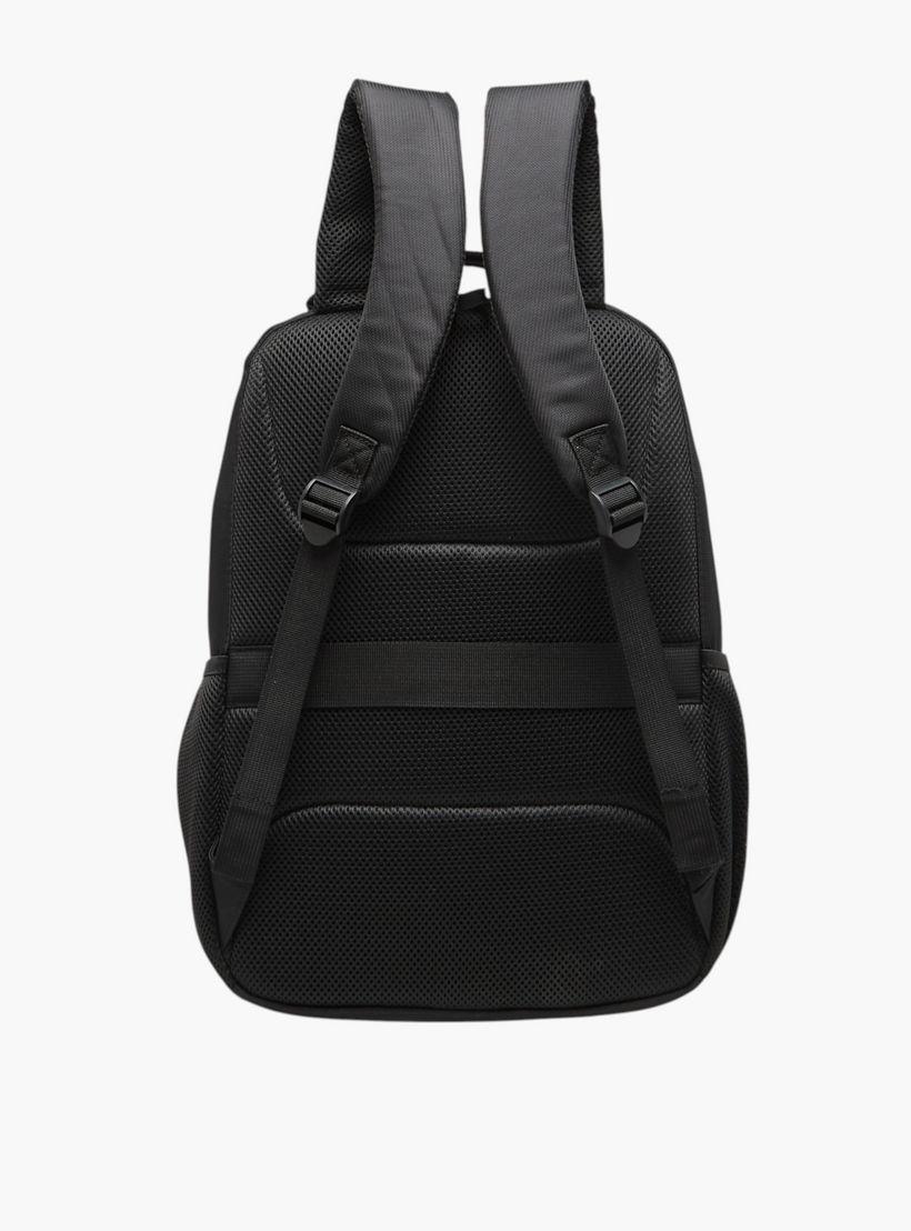 Lee Cooper Textured Backpack with Adjustable Shoulder Straps - 17x31x44 cm-men-bags-image-4