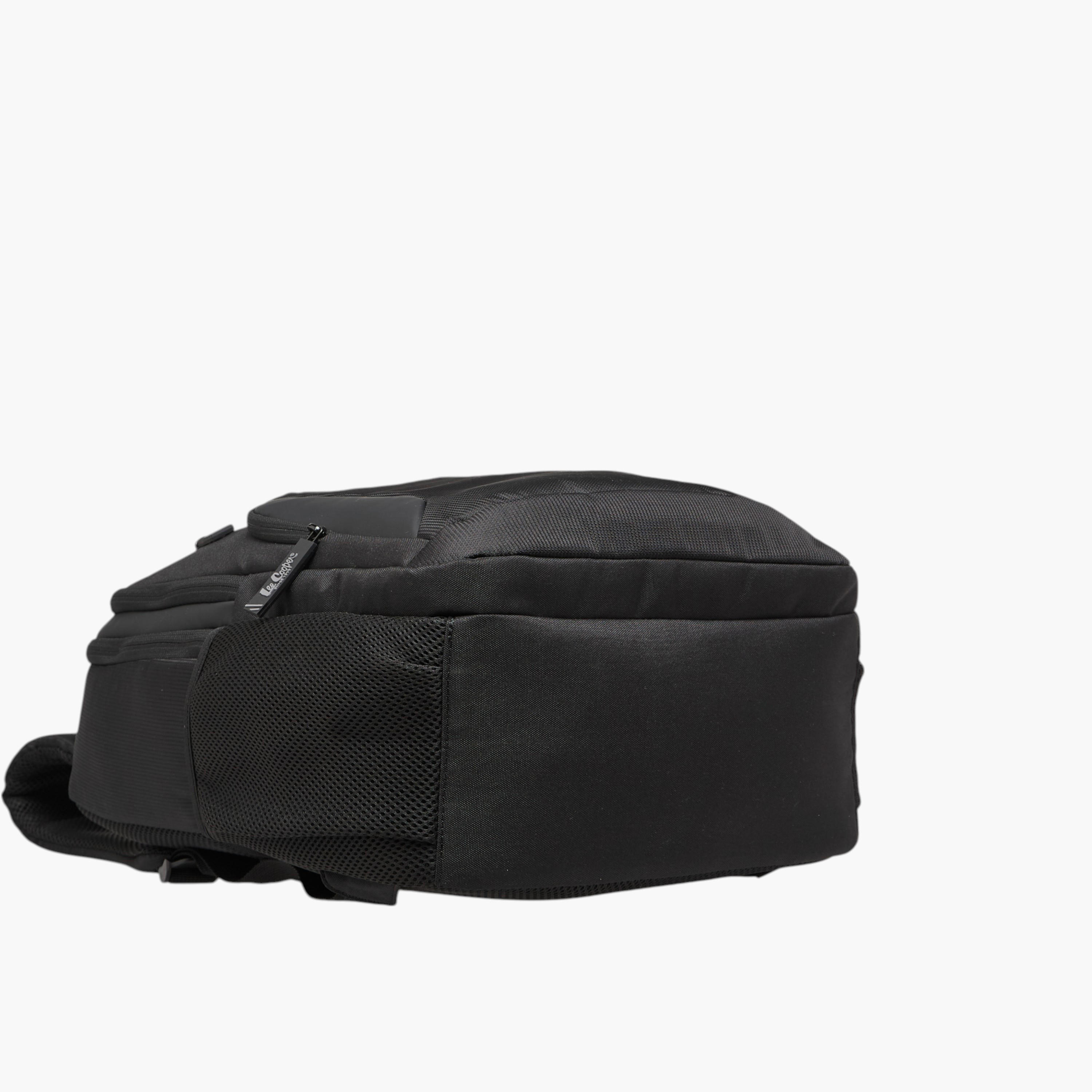 Lee Cooper Textured Backpack with Adjustable Shoulder Straps - 17x31x44 cm-men-bags-image-7