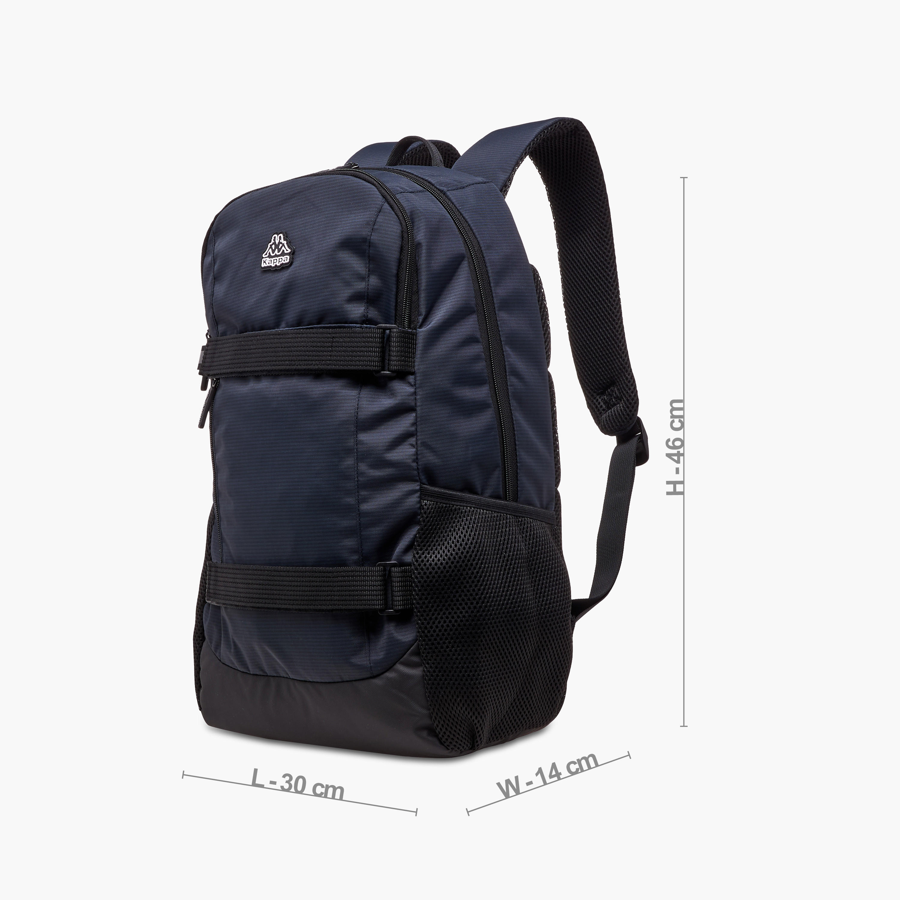 Kappa Solid School Backpack with Adjustable Straps and Zip Closure - 14x30x46 cm-school-bagsandbackpacks-backpacks-image-4