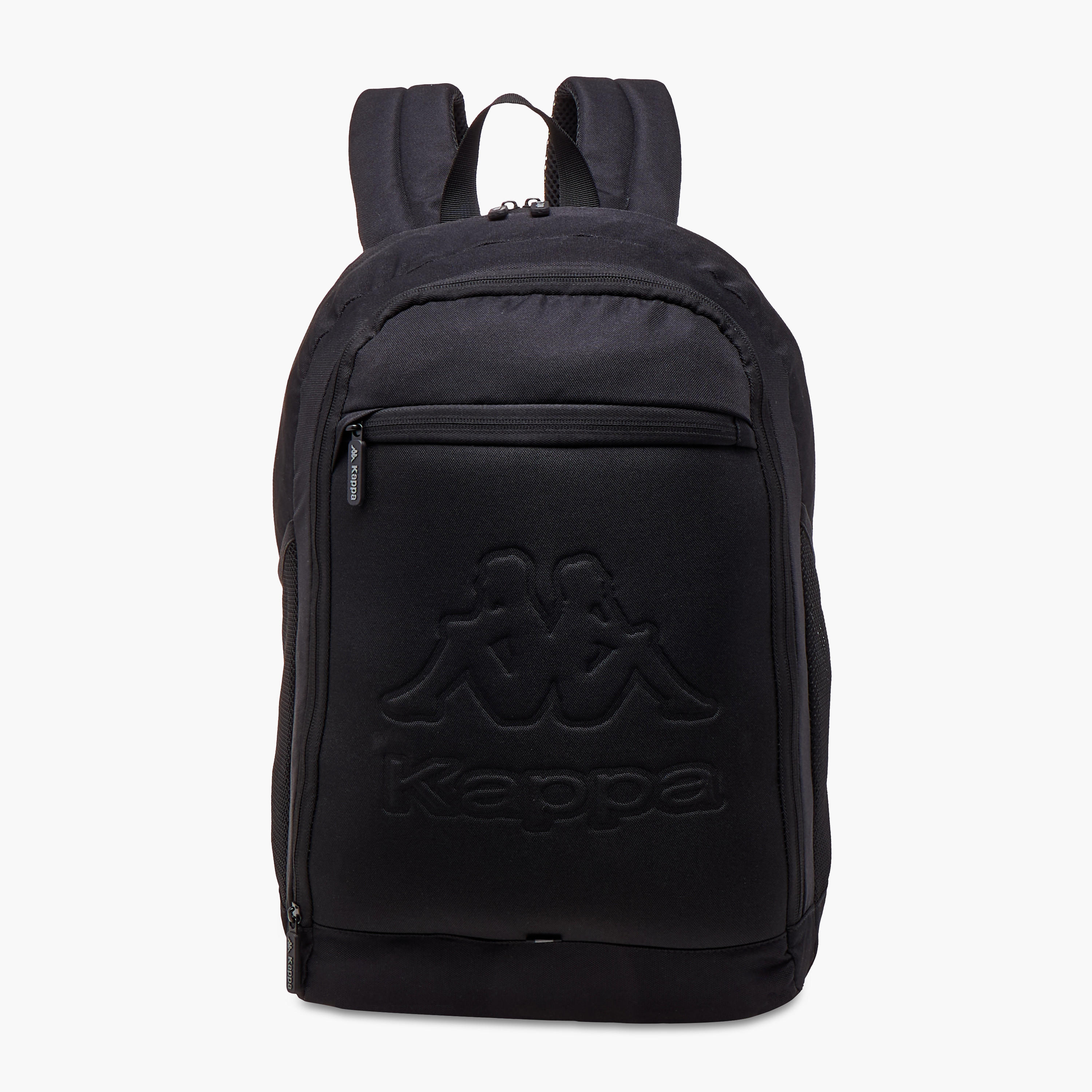 Kappa Logo Embossed School Backpack with Adjustable Straps and Zip Closure - 13x32x47 cm-school-bagsandbackpacks-backpacks-image-1