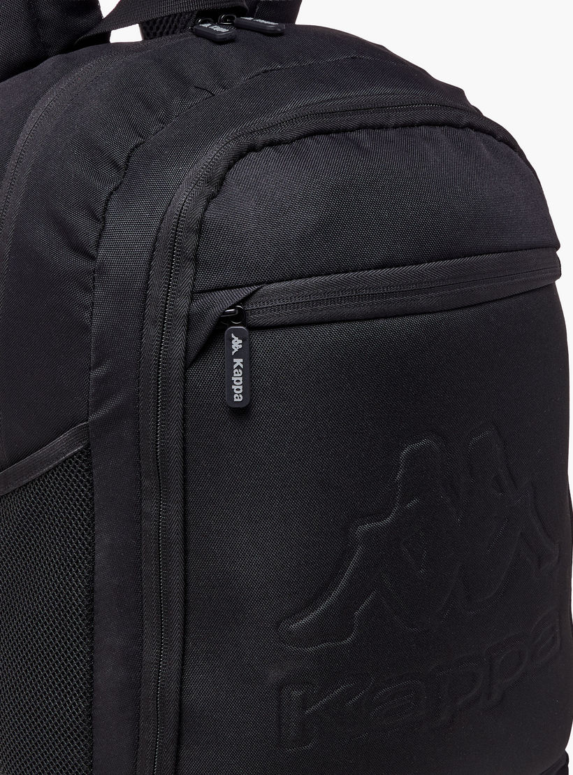 شنطة ظهر بنقوش شعار وحمّالات قابلة للتعديل وسحّاب إغلاق من كابا - 13×32×47 سم-school-bagsandbackpacks-backpacks-image-9