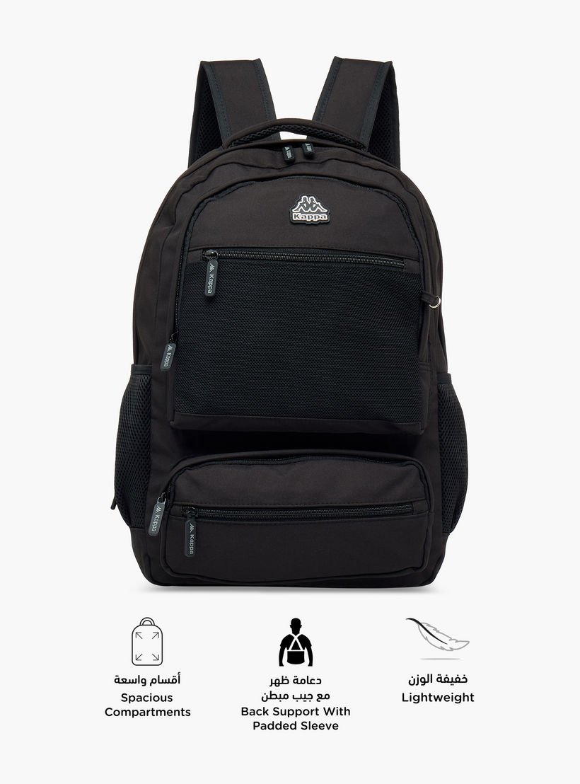 Kappa Logo Print School Backpack and Pencil Pouch set-school-bagsandbackpacks-sets-image-6