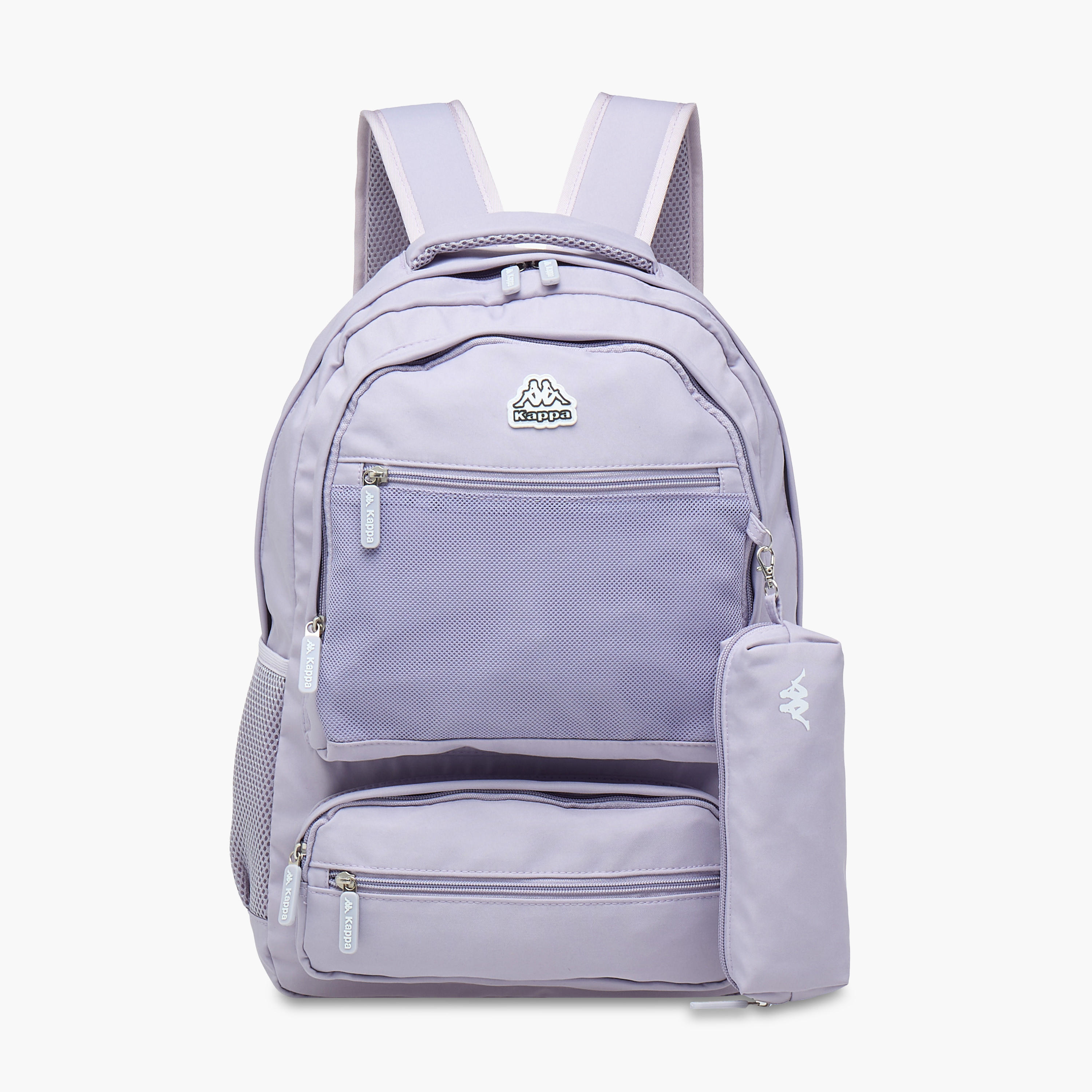 Kappa Logo Print School Backpack and Pencil Pouch set-school-bagsandbackpacks-sets-image-1