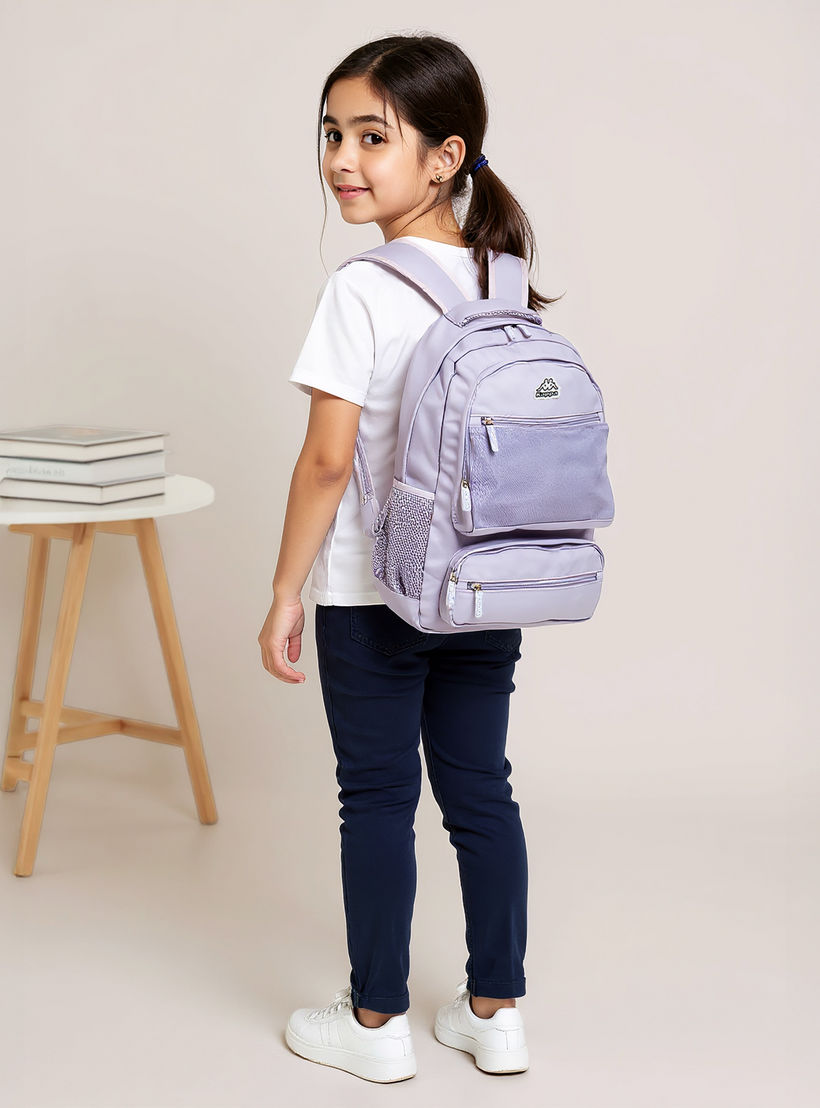 Kappa Logo Print School Backpack and Pencil Pouch set-school-bagsandbackpacks-sets-image-2