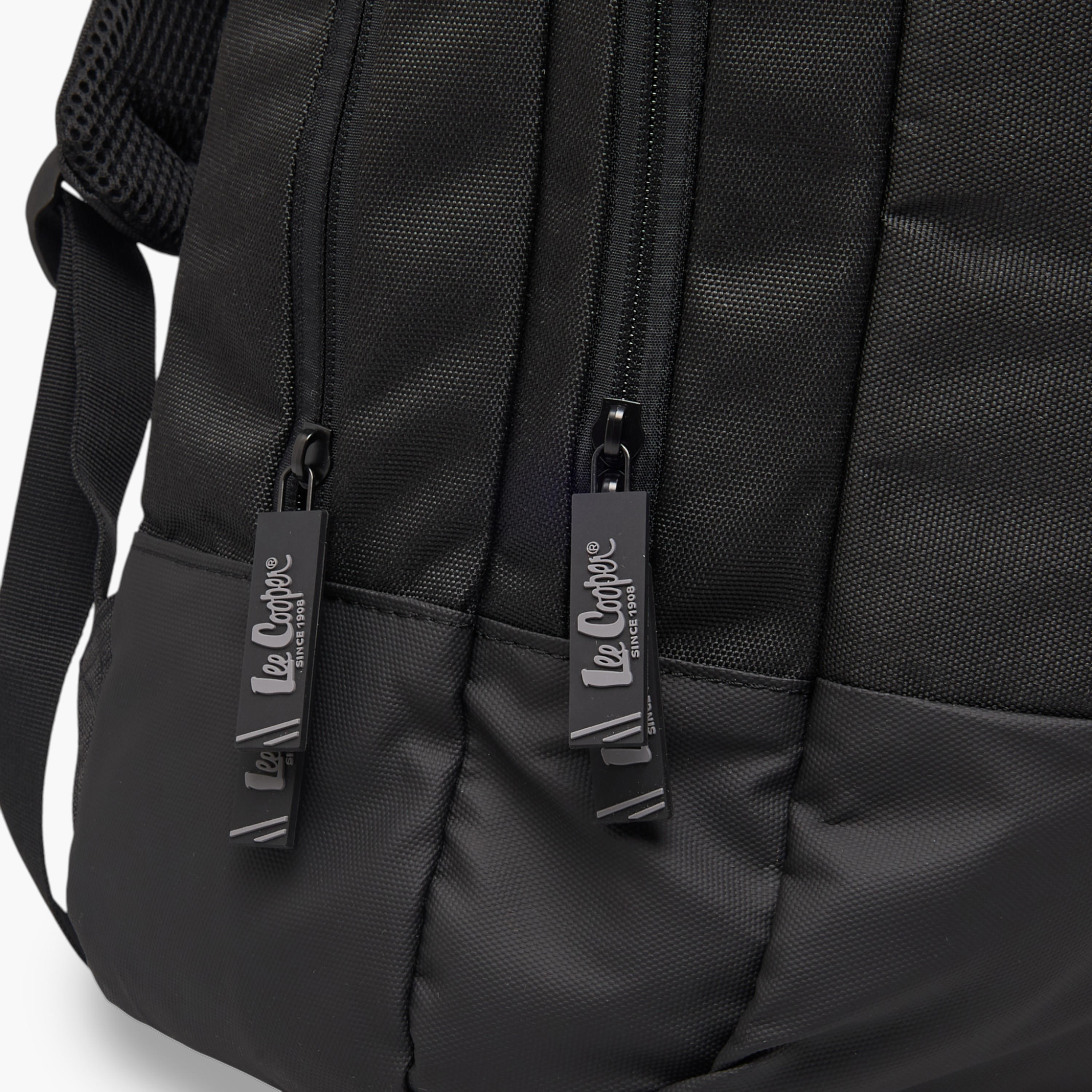 Lee Cooper Solid School Backpack with Adjustable Shoulder Straps and Zip Closure - 17x32x48 cms-school-bagsandbackpacks-backpacks-image-6