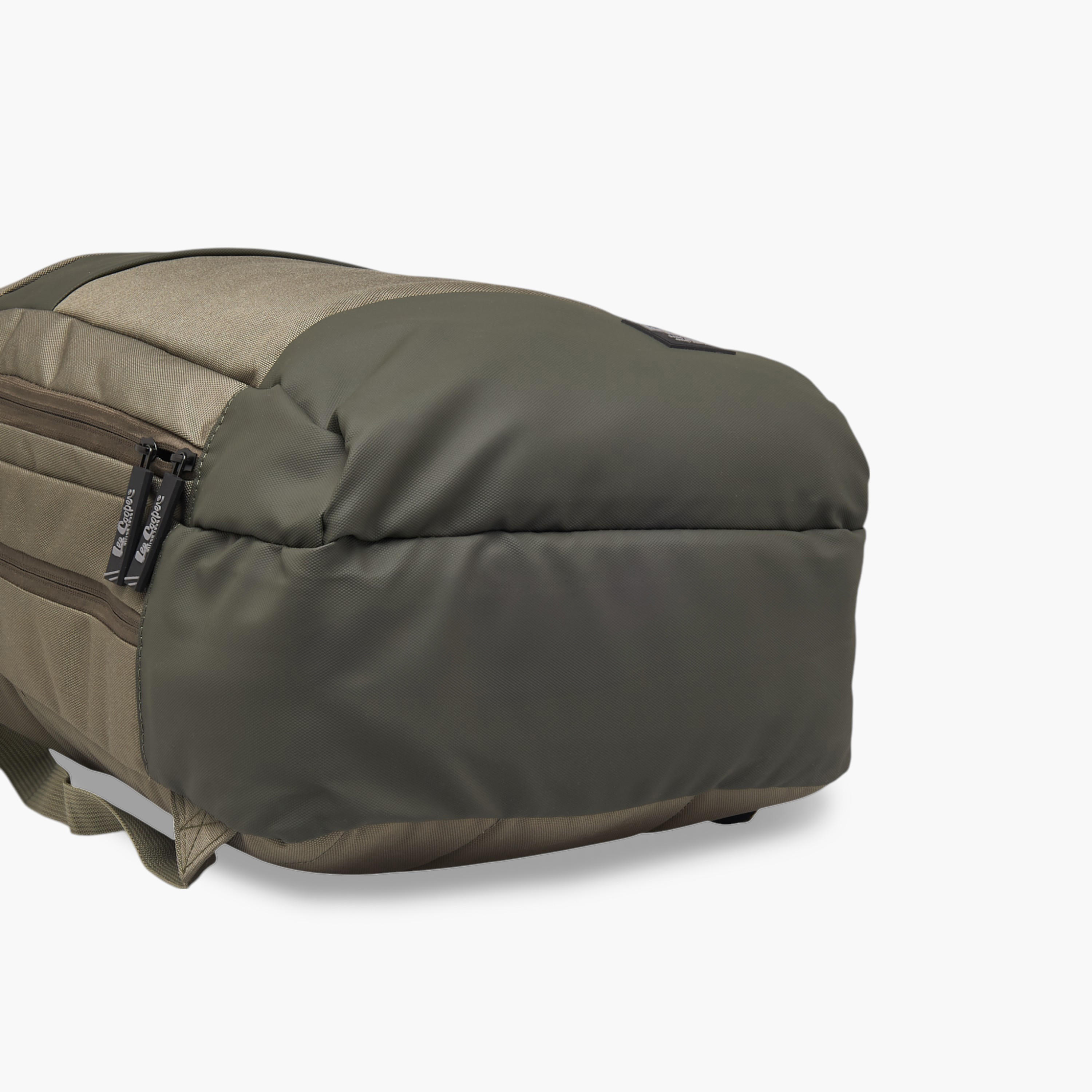 Lee Cooper Solid School Backpack with Adjustable Shoulder Straps and Zip Closure - 17x32x48 cms-school-bagsandbackpacks-backpacks-image-6
