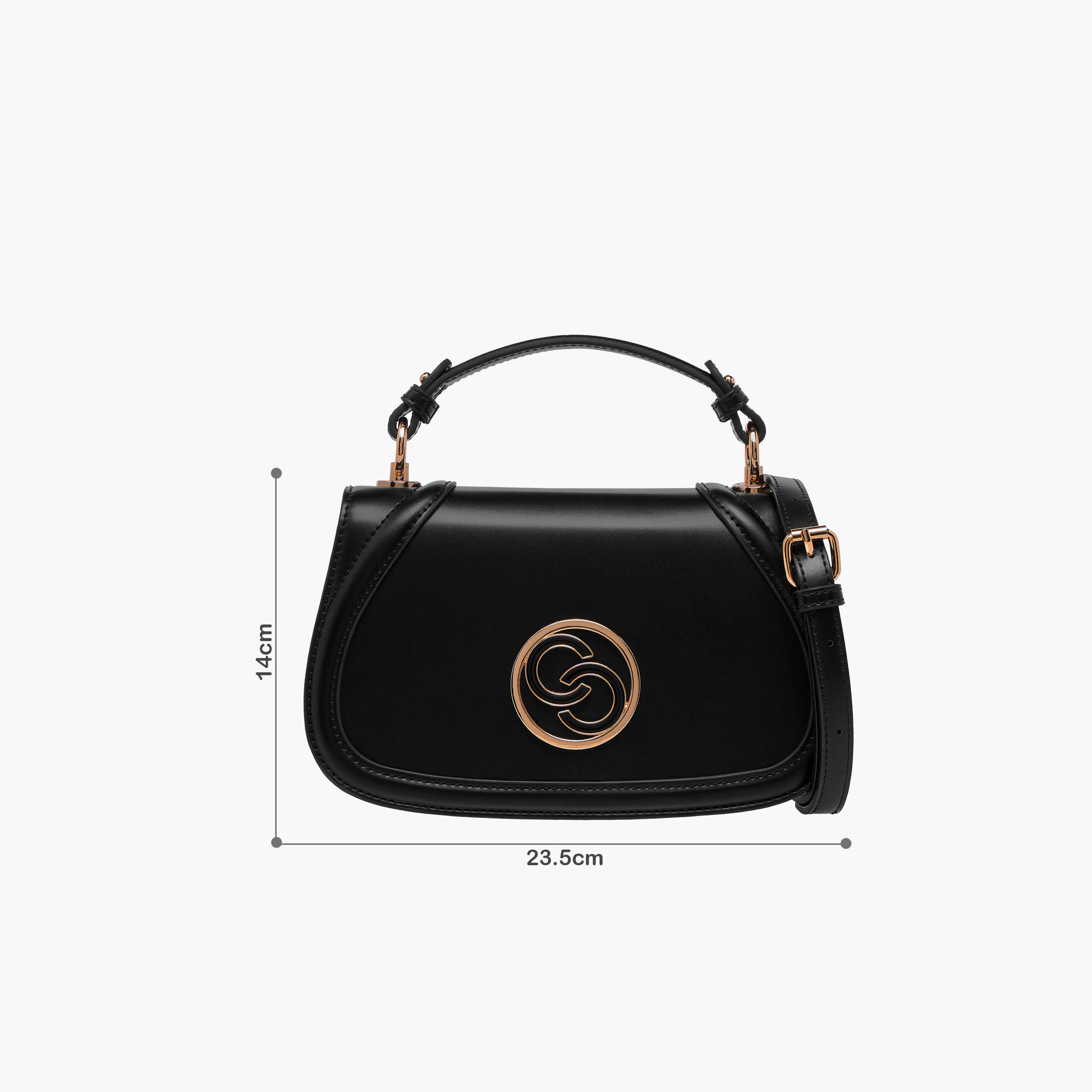 Celeste Solid Crossbody Bag with Detachable Strap and Flap Closure-women-bagsandwallets-handbags-image-2