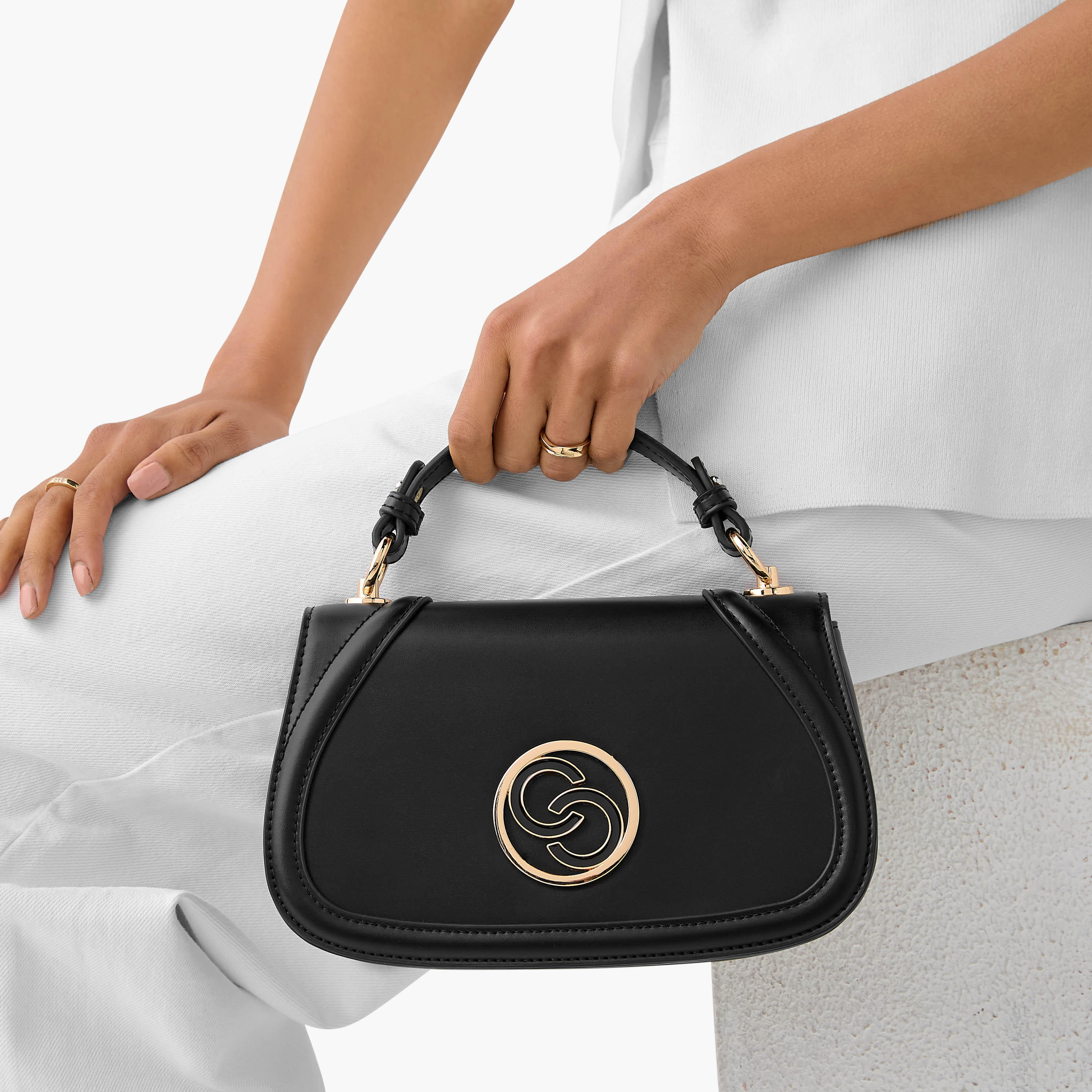 شنطة كروس بودي سادة بحزام قابل للفصل وطية إغلاق من سيليست-women-bagsandwallets-handbags-image-3