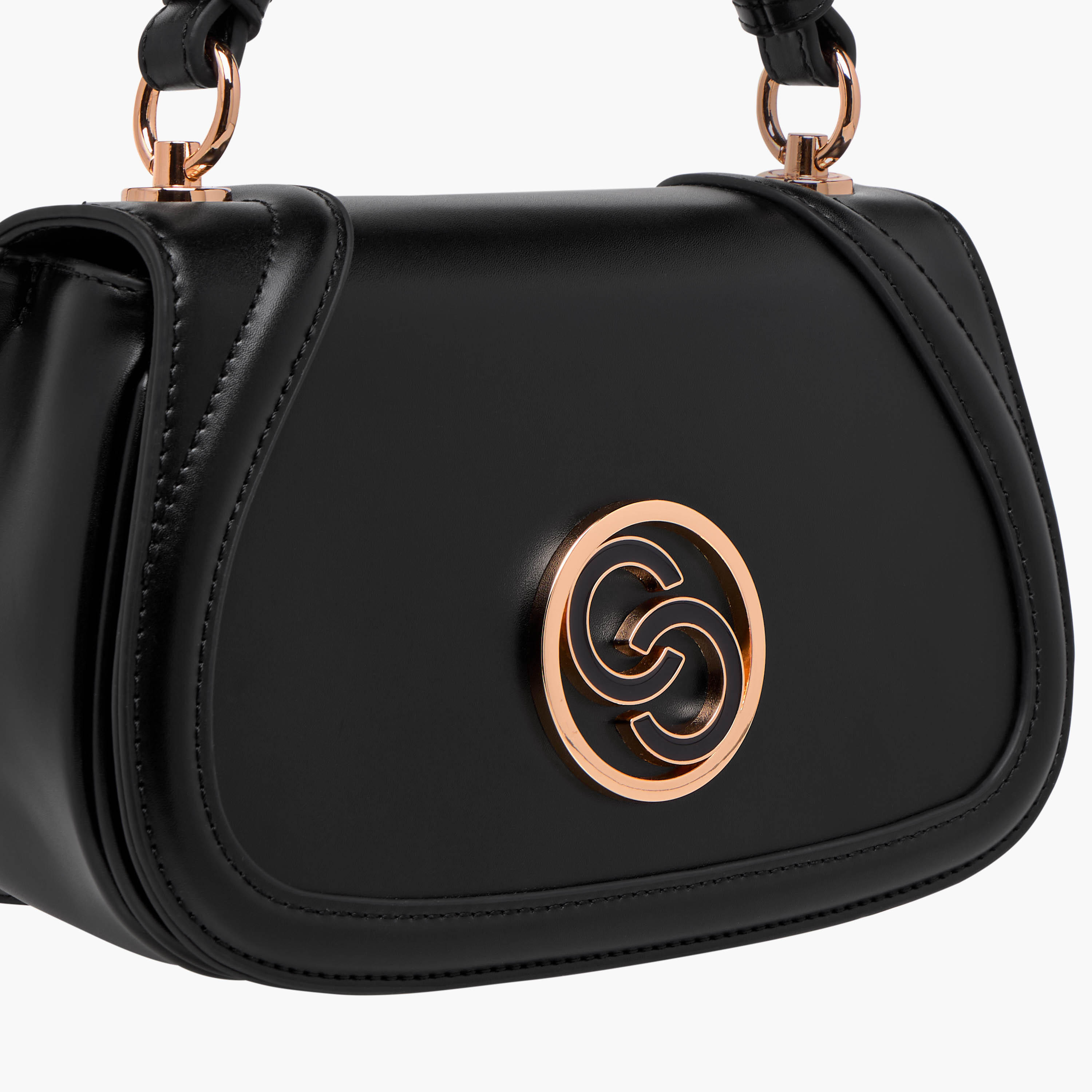 شنطة كروس بودي سادة بحزام قابل للفصل وطية إغلاق من سيليست-women-bagsandwallets-handbags-image-6