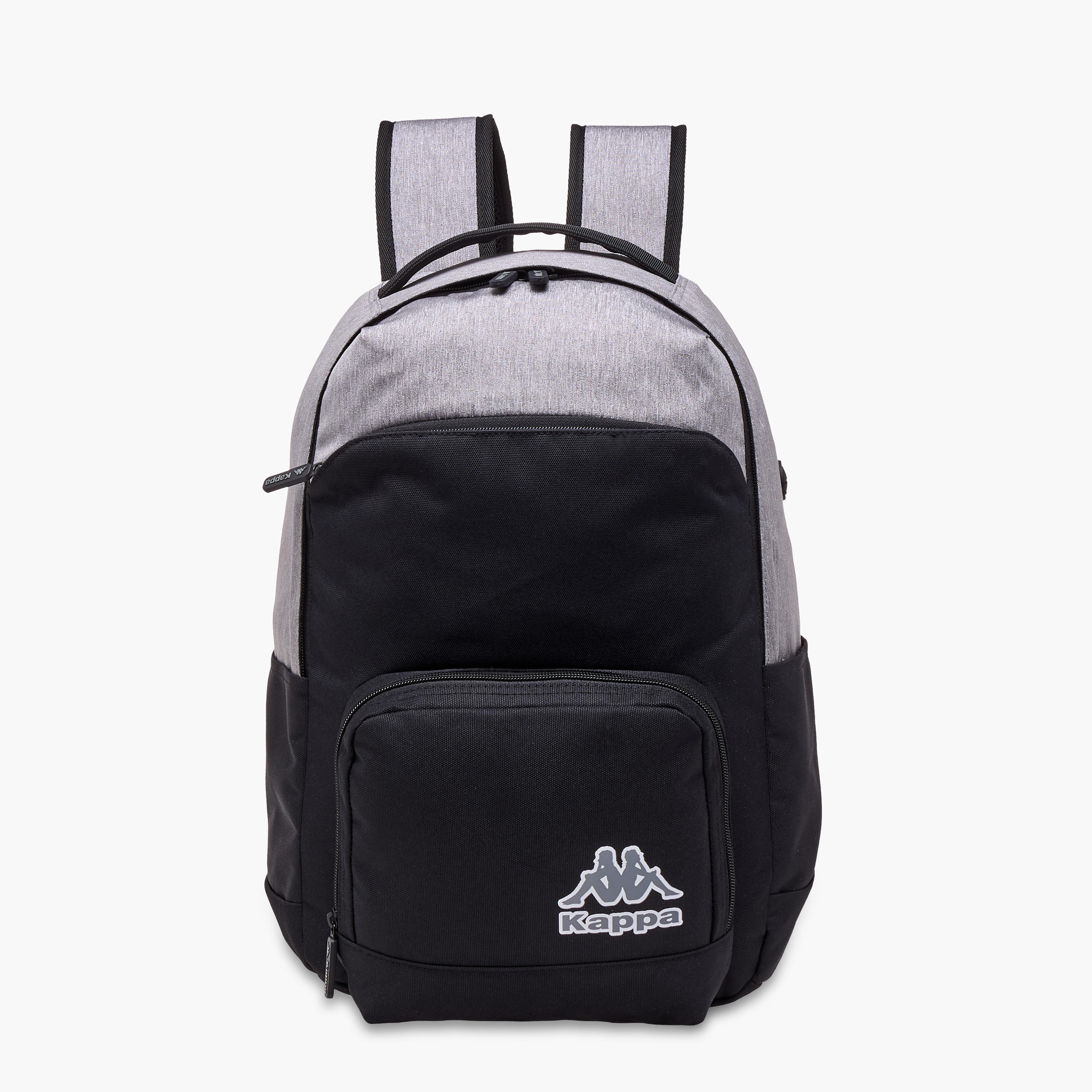 Kappa Logo Print School Backpack with Adjustable Straps and Zip Closure - 31x17x45 cm-school-bagsandbackpacks-backpacks-image-1