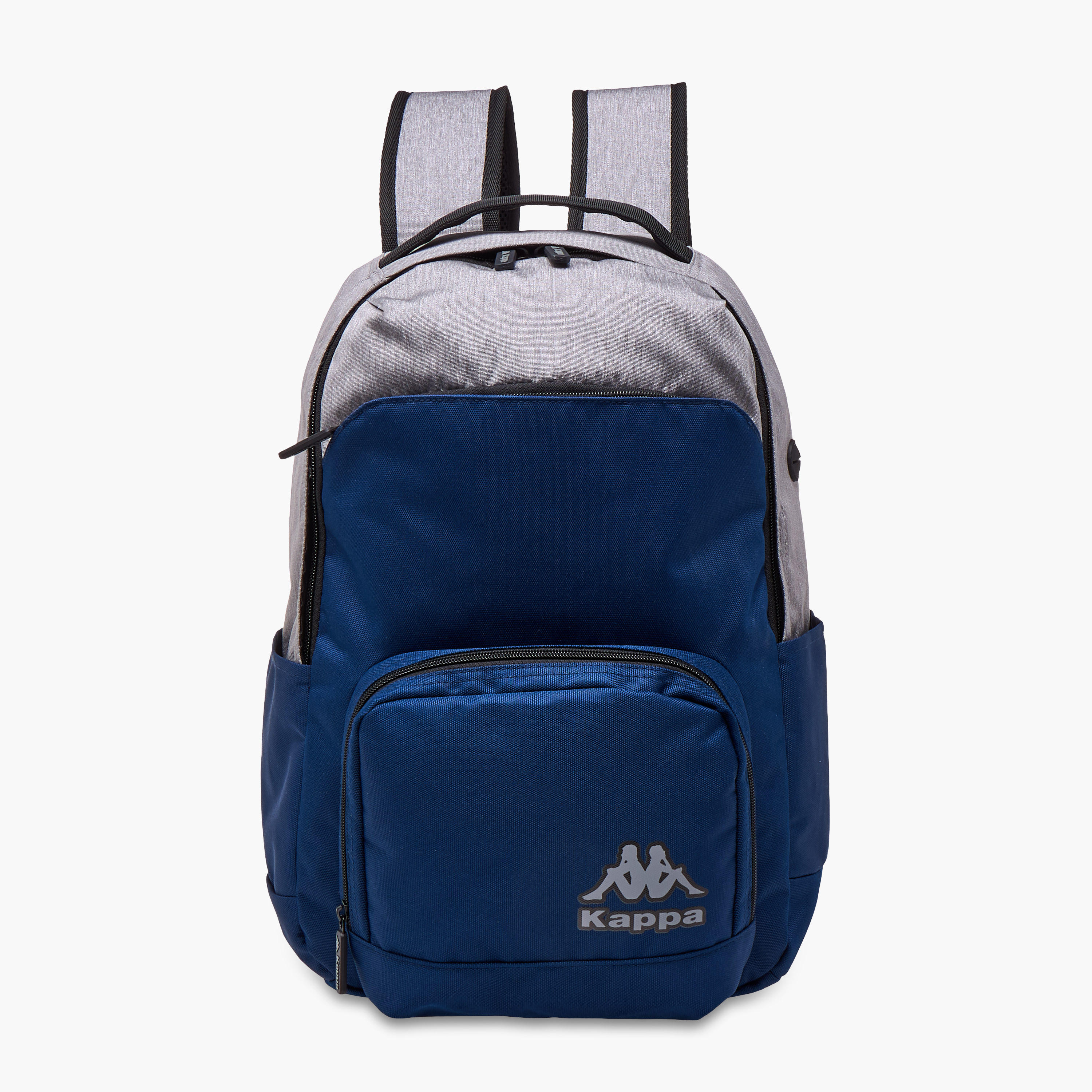 Kappa Logo Print School Backpack with Adjustable Straps and Zip Closure - 31x17x45 cm-school-bagsandbackpacks-backpacks-image-1