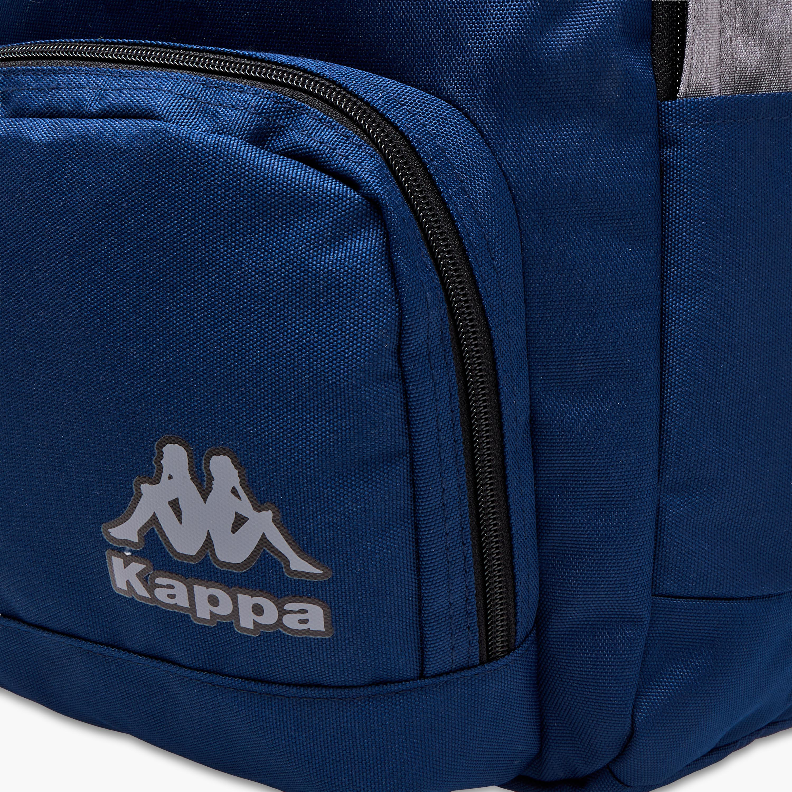Kappa Logo Print School Backpack with Adjustable Straps and Zip Closure - 31x17x45 cm-school-bagsandbackpacks-backpacks-image-6