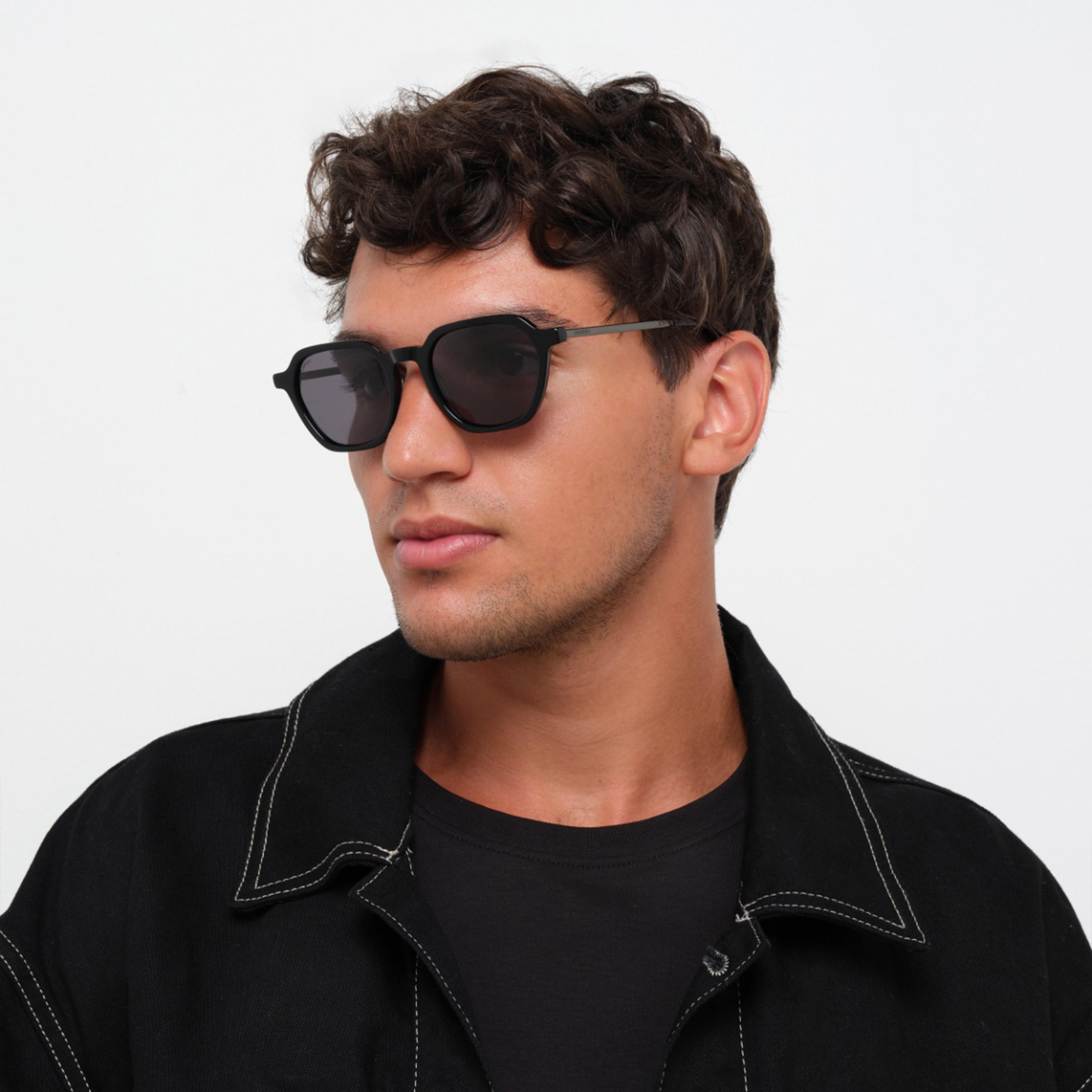 30صندايز- نظارة شمسية هندسية سوداء مقاس 52 مم - 30S-000303-0707-men-sunglasses-image-5