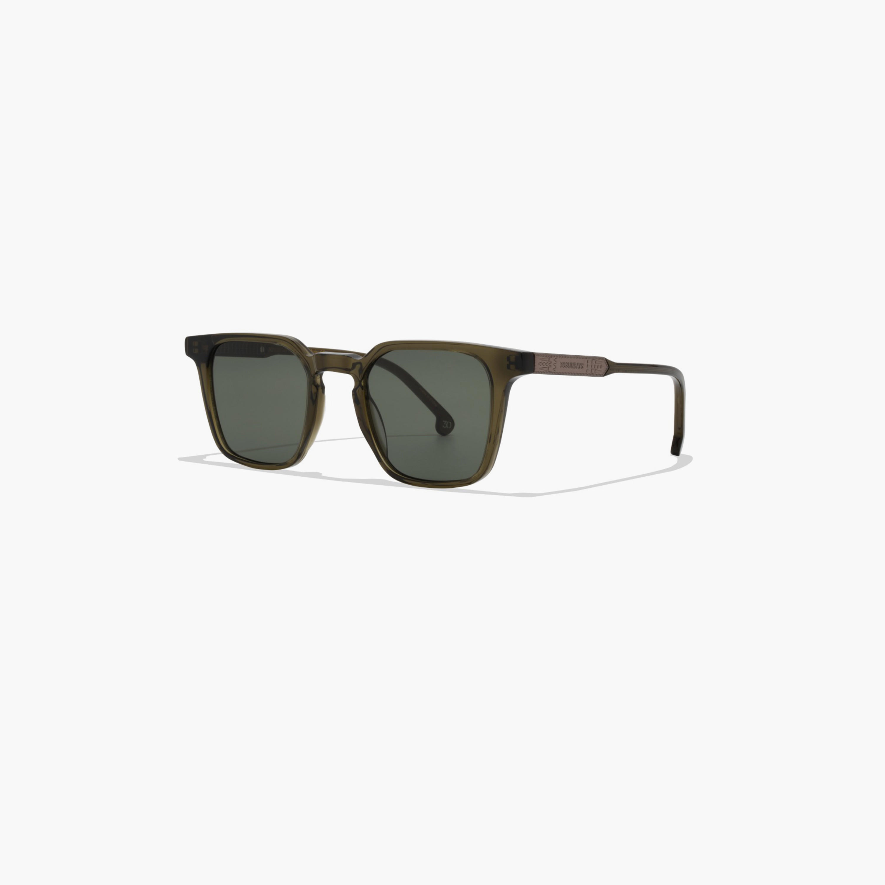 30صندايز- نظارة شمسية تويلا خضراء مربعة مقاس 50 مم - 30S-000442-0606-men-sunglasses-image-3
