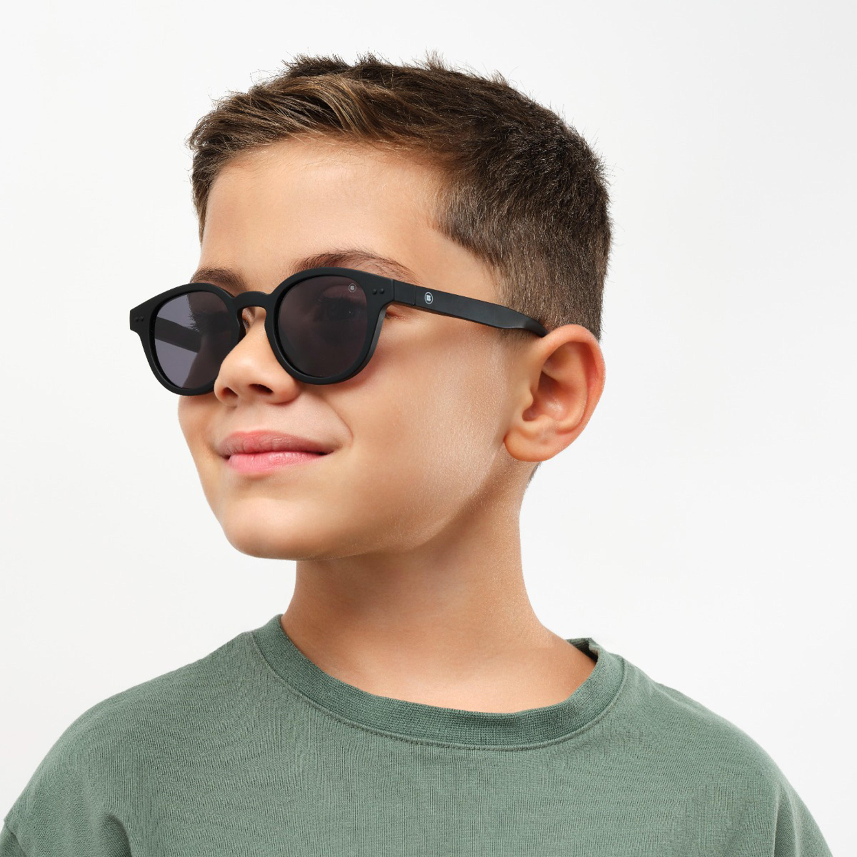 Babamio Skipper II Junior 43MM Grey Round Sunglasses - BAB-000526-0107-girls-accessories-sunglasses-image-6