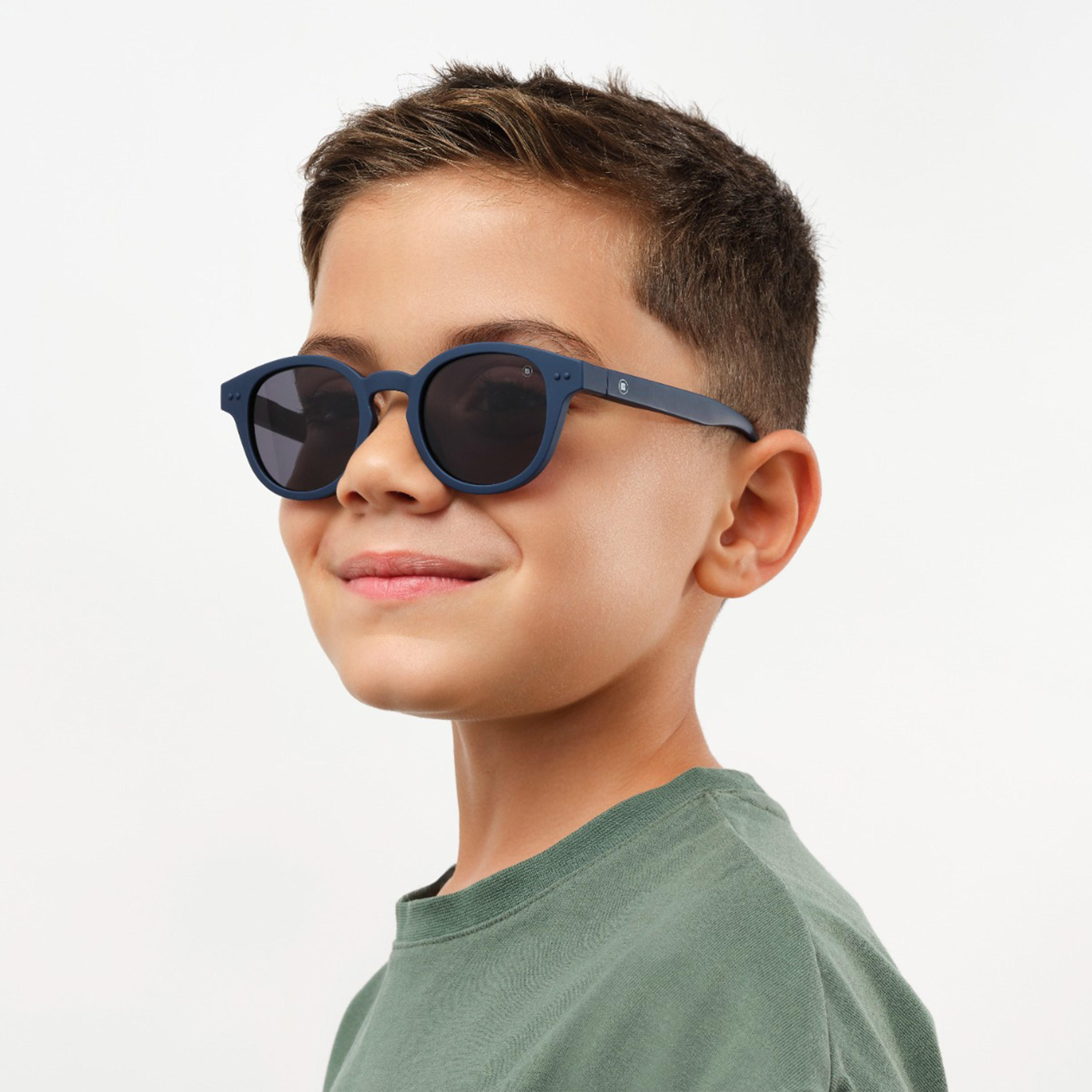 Babamio Skipper II Junior 43MM Grey Round Sunglasses - BAB-000526-0207-girls-accessories-sunglasses-image-6