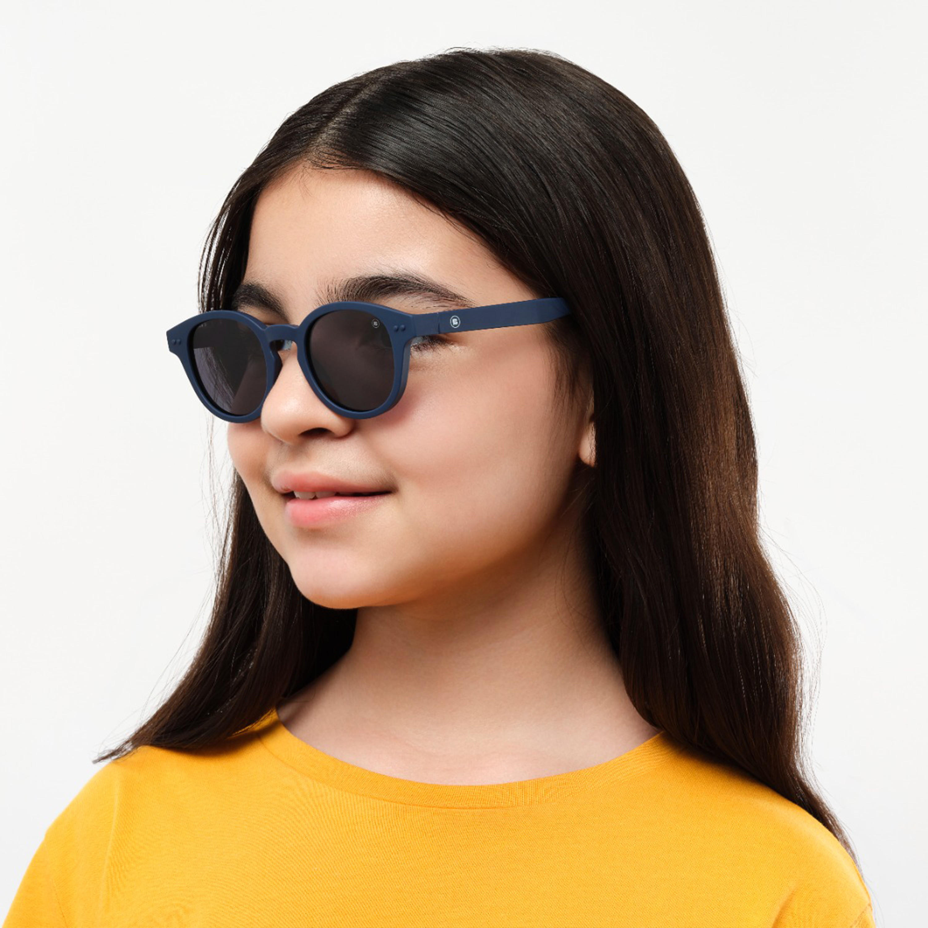 Babamio Skipper II Junior 43MM Grey Round Sunglasses - BAB-000526-0207-girls-accessories-sunglasses-image-7